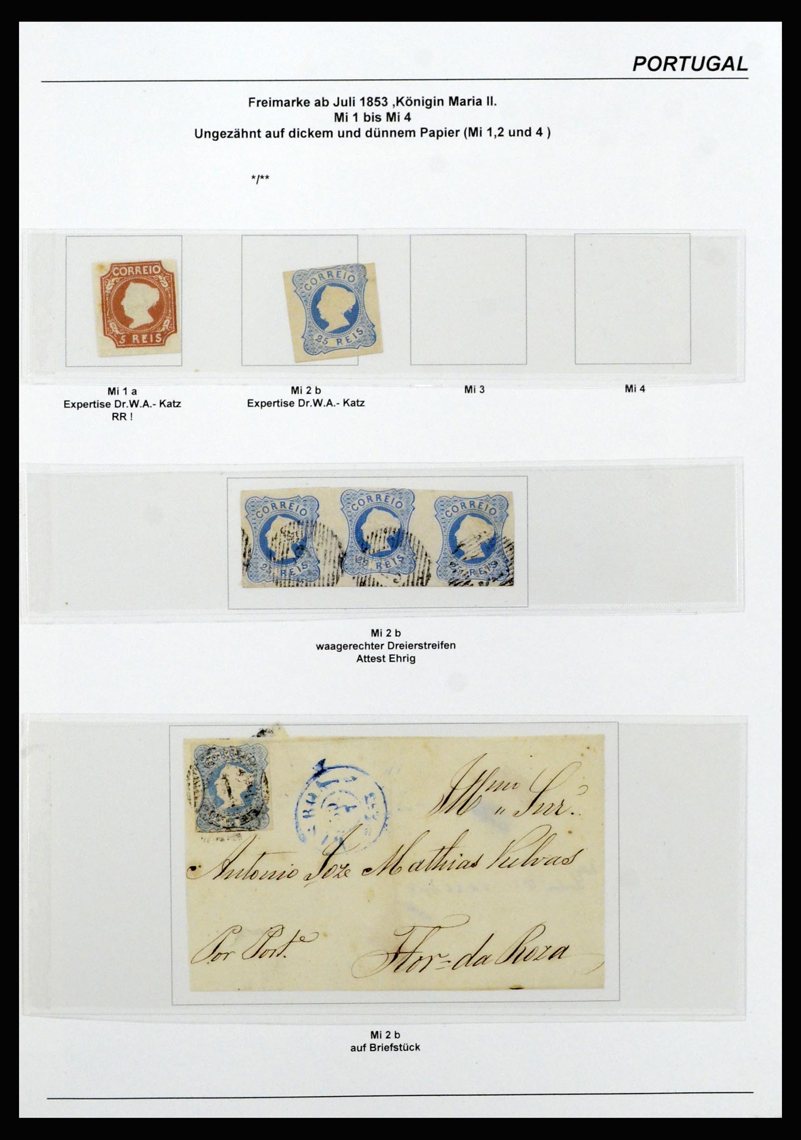 37133 003 - Postzegelverzameling 37133 Portugal 1853-1893.