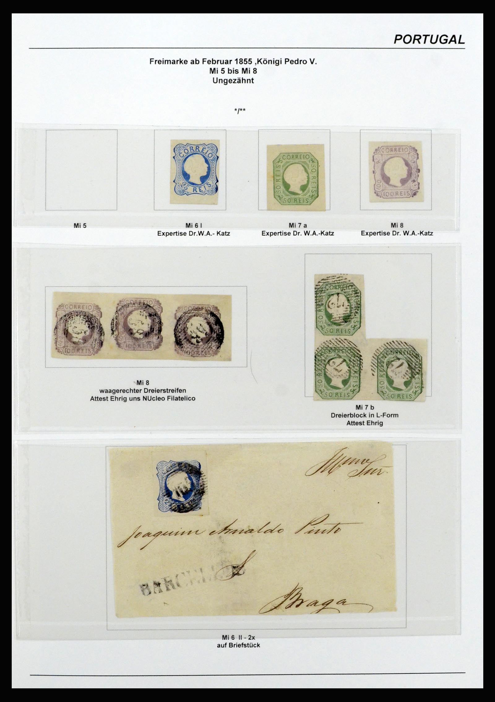 37133 007 - Postzegelverzameling 37133 Portugal 1853-1893.