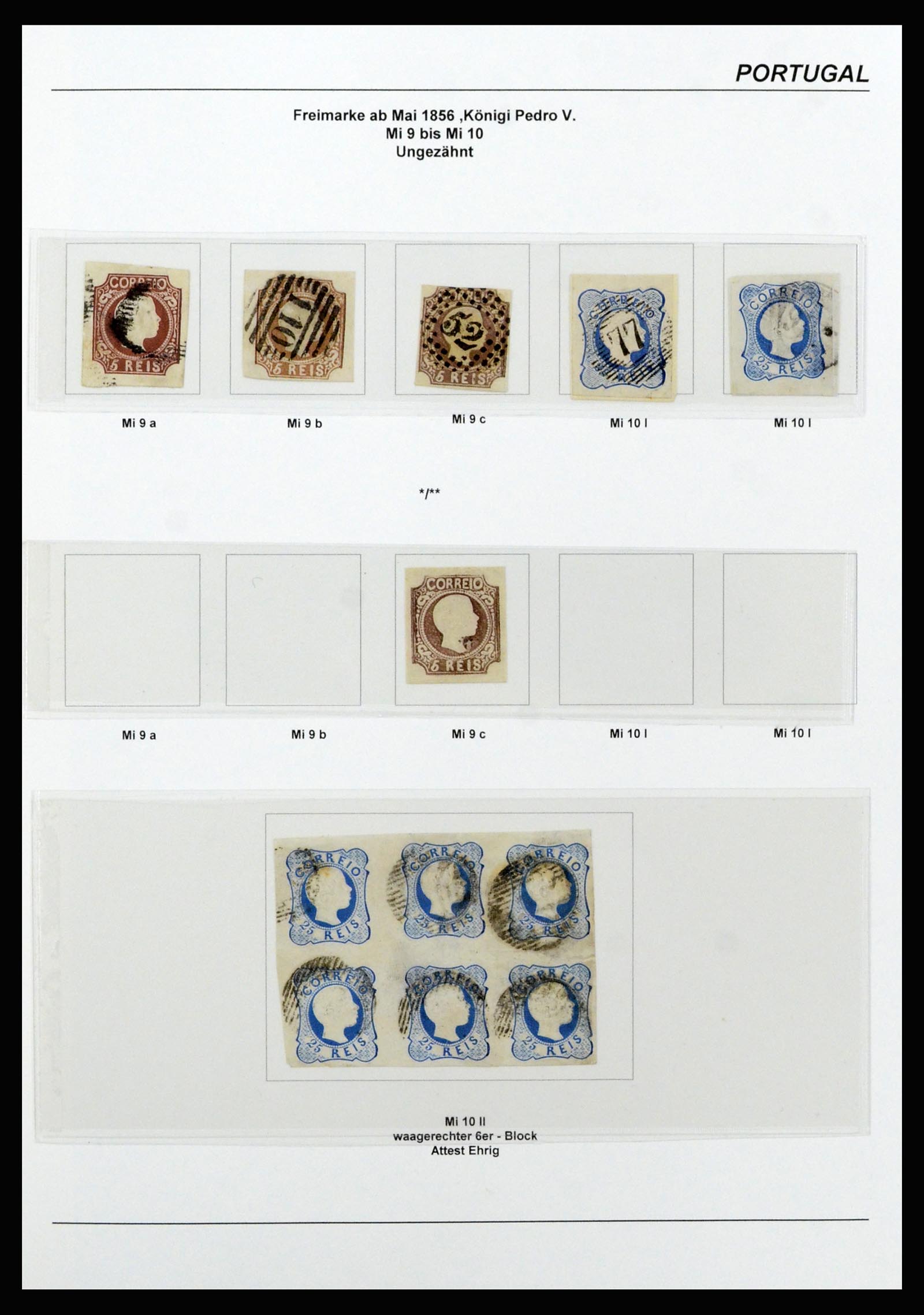 37133 009 - Postzegelverzameling 37133 Portugal 1853-1893.