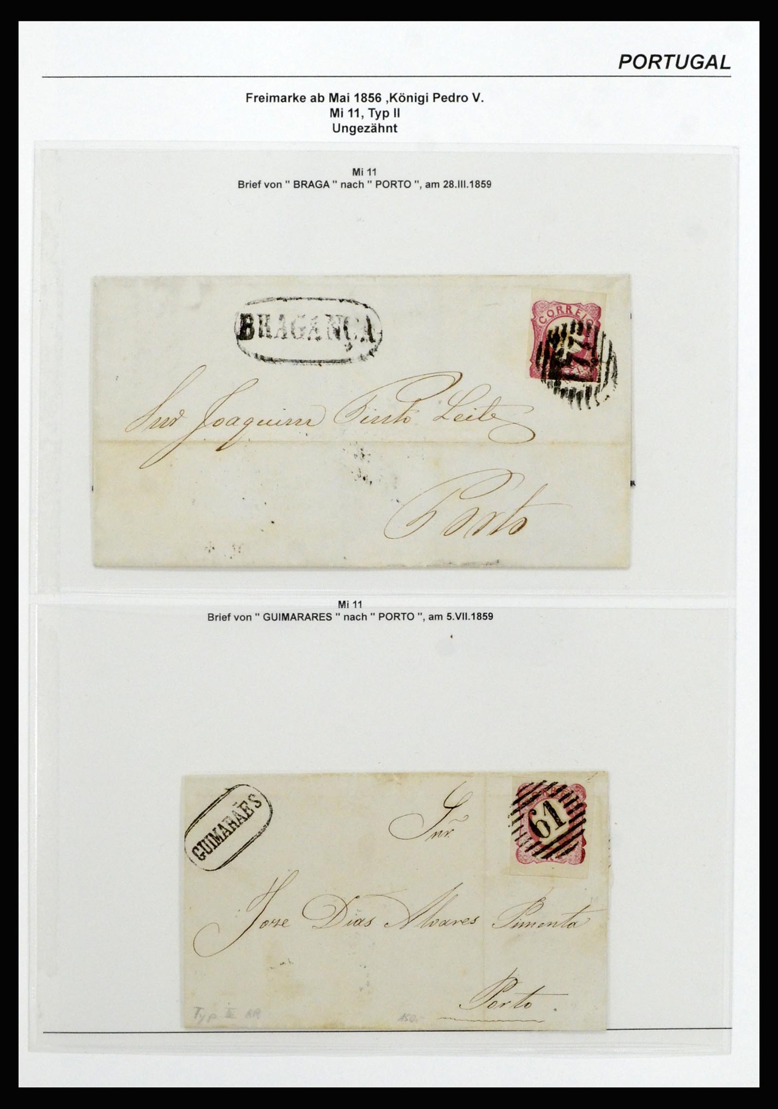 37133 011 - Postzegelverzameling 37133 Portugal 1853-1893.