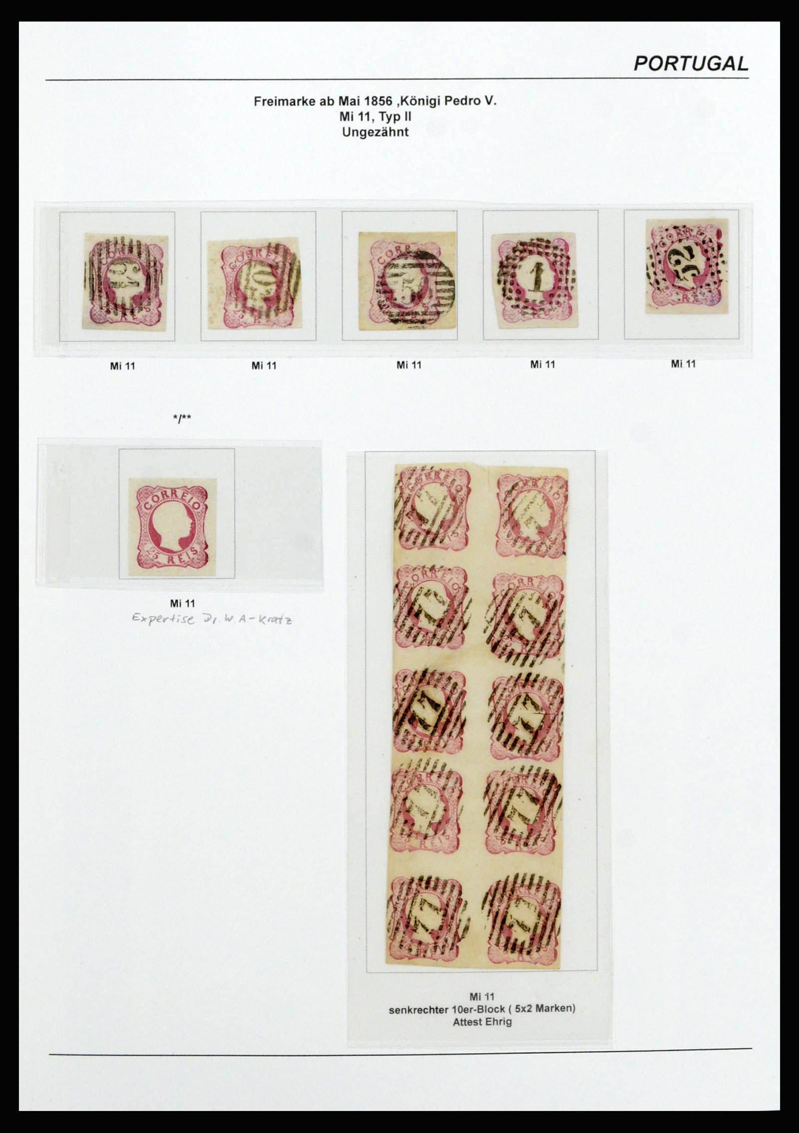 37133 012 - Postzegelverzameling 37133 Portugal 1853-1893.