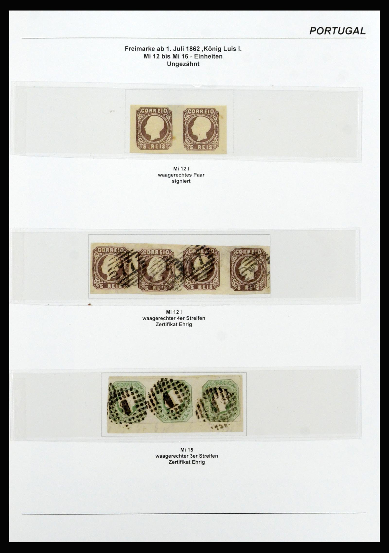 37133 015 - Postzegelverzameling 37133 Portugal 1853-1893.