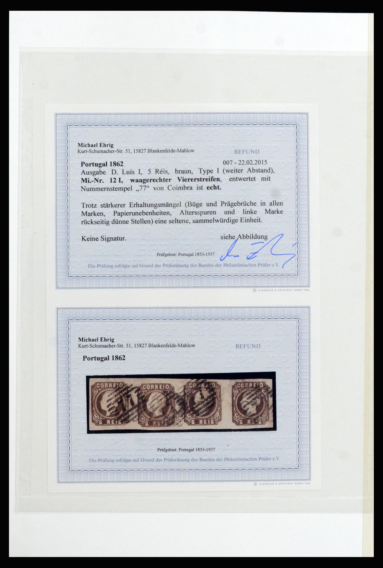 37133 016 - Postzegelverzameling 37133 Portugal 1853-1893.
