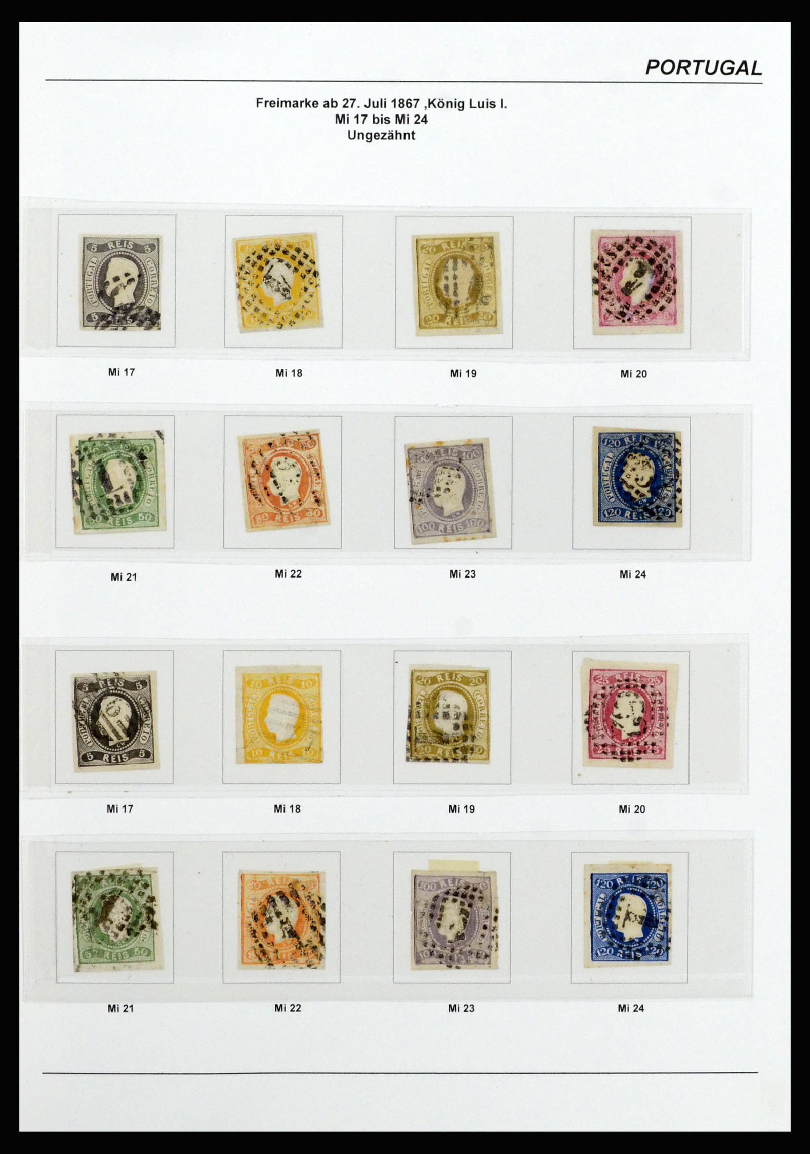 37133 019 - Postzegelverzameling 37133 Portugal 1853-1893.