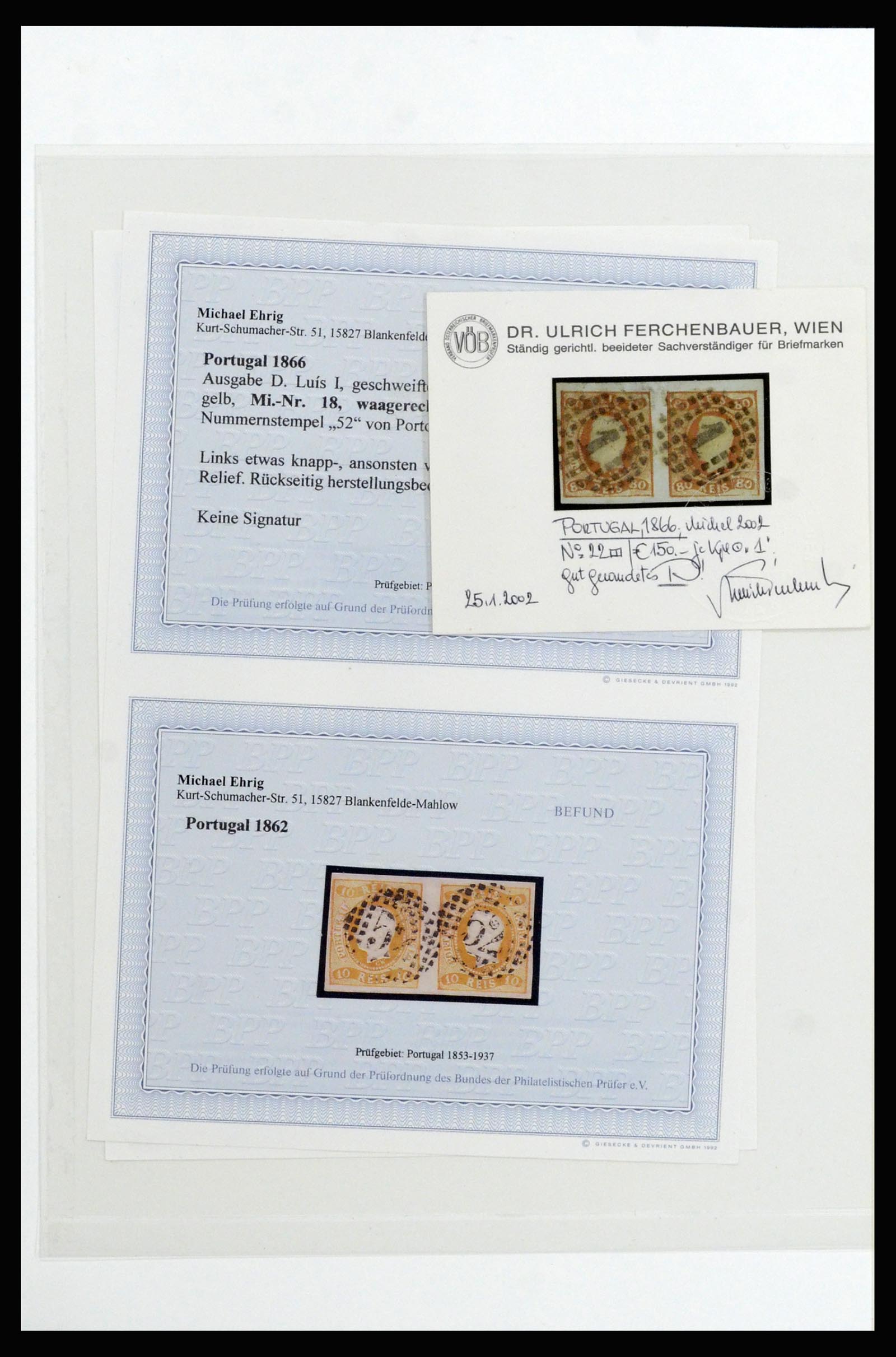 37133 022 - Postzegelverzameling 37133 Portugal 1853-1893.
