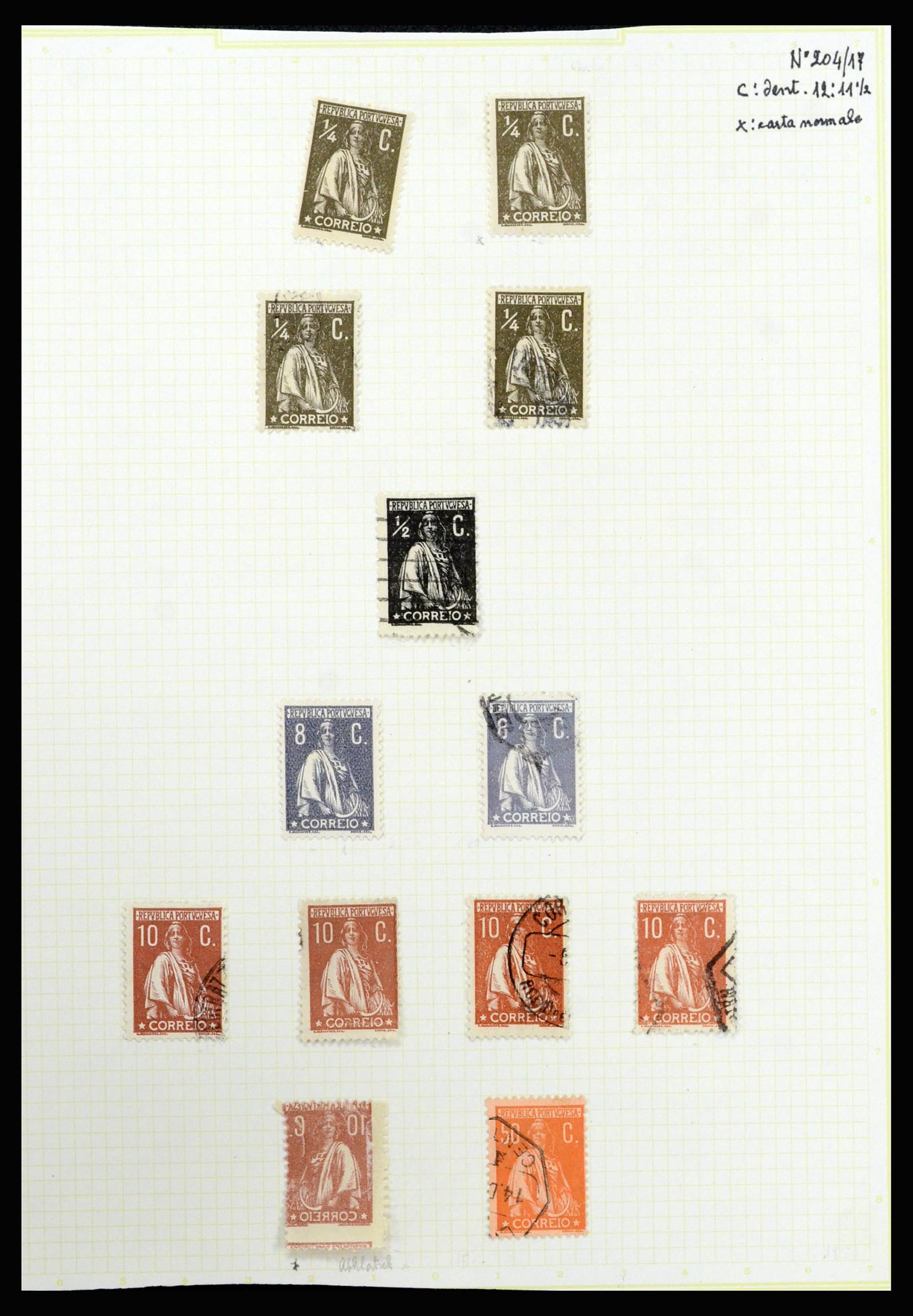 37133 062 - Postzegelverzameling 37133 Portugal 1853-1893.