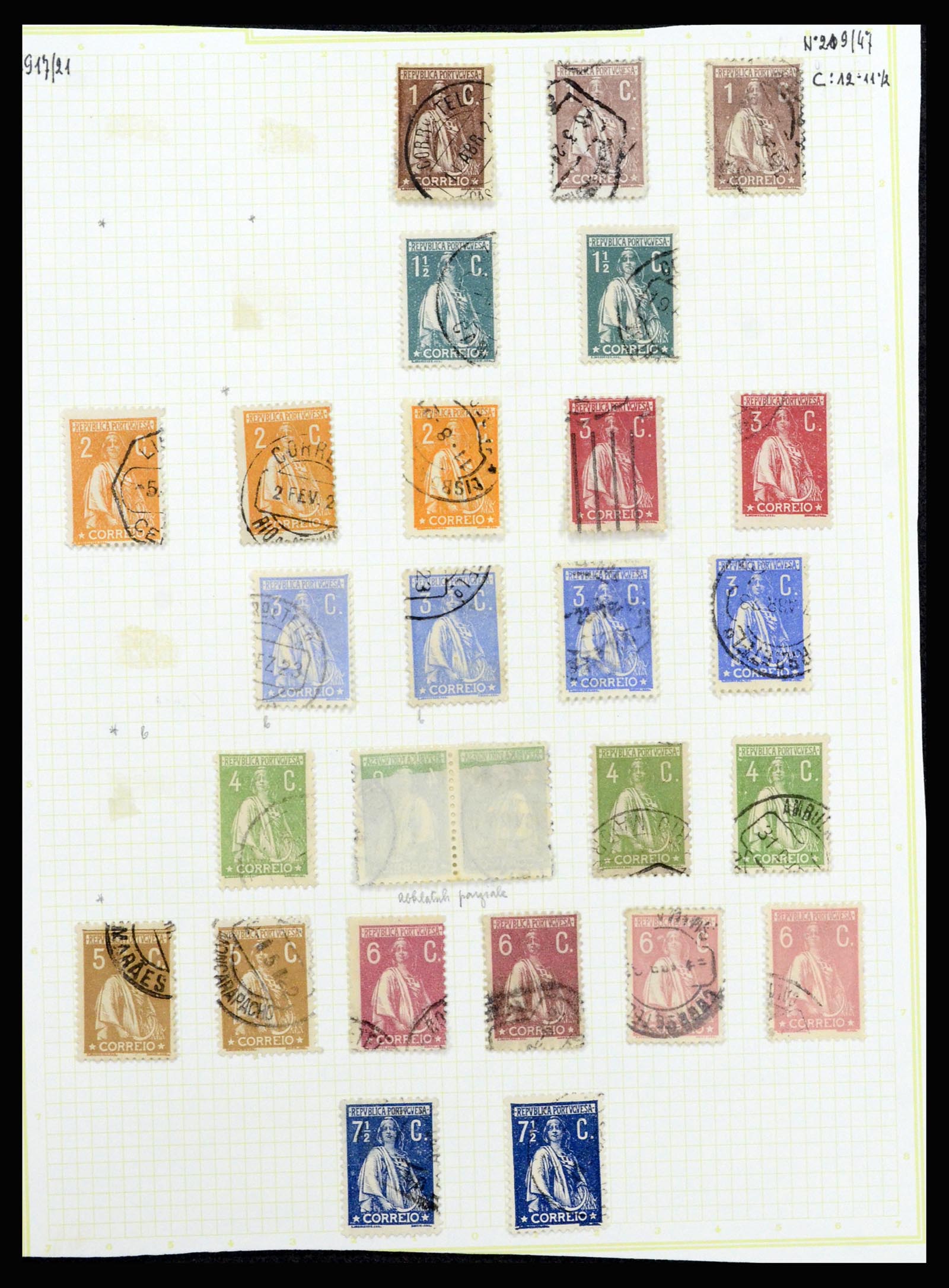 37133 063 - Postzegelverzameling 37133 Portugal 1853-1893.