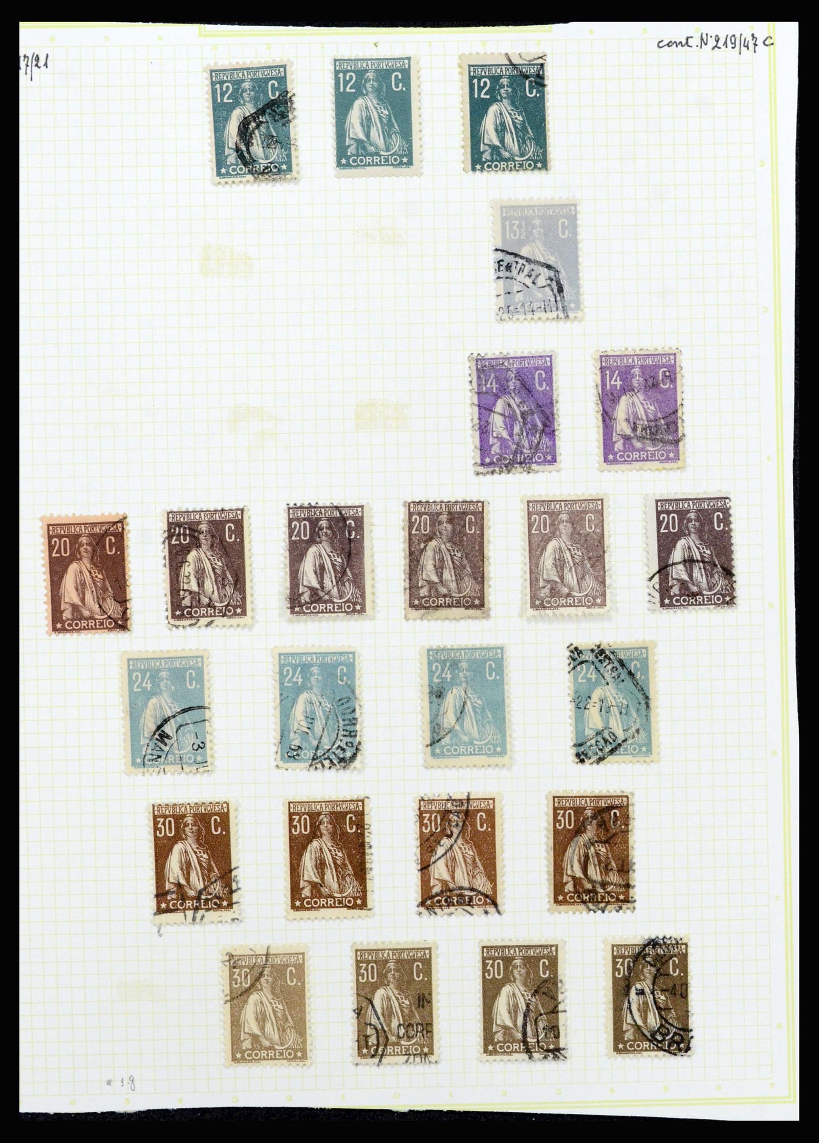 37133 065 - Postzegelverzameling 37133 Portugal 1853-1893.