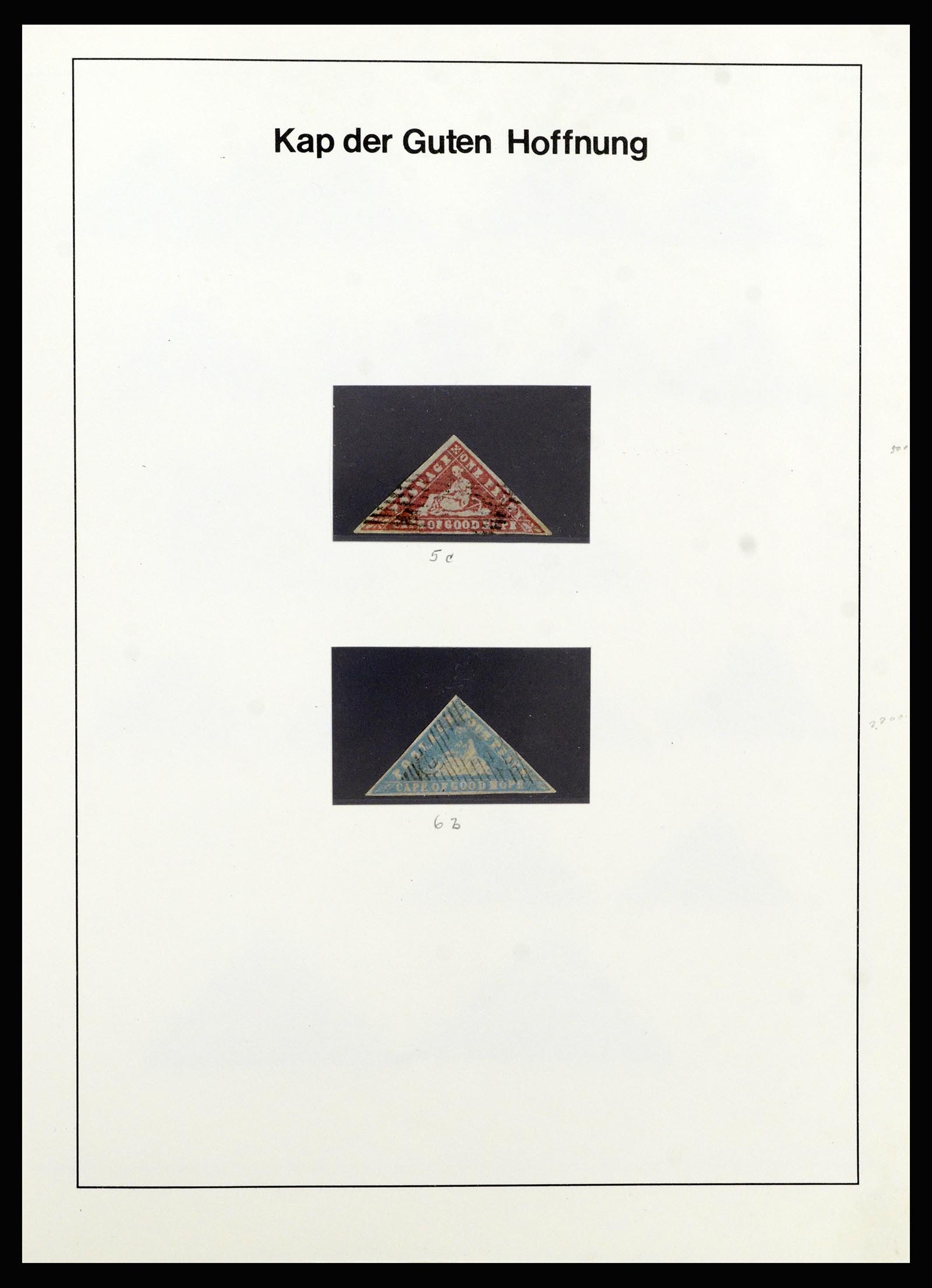 37135 006 - Postzegelverzameling 37135 Zuid Afrikaanse Staten 1853-1909.