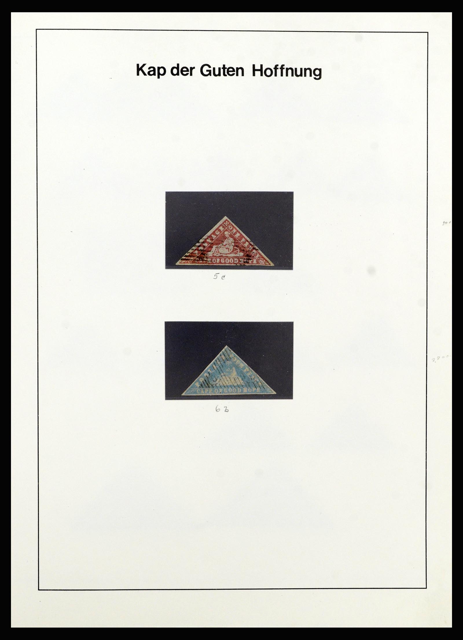37135 006 - Stamp collection 37135 South African States 1853-1909.