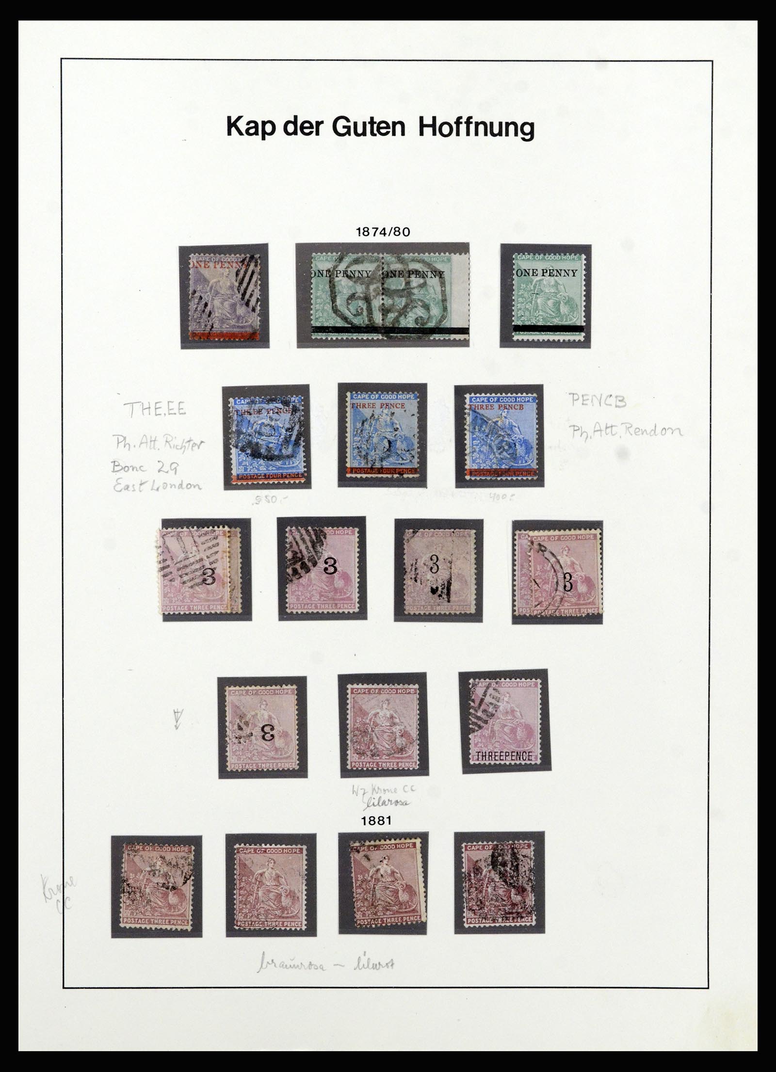 37135 013 - Postzegelverzameling 37135 Zuid Afrikaanse Staten 1853-1909.