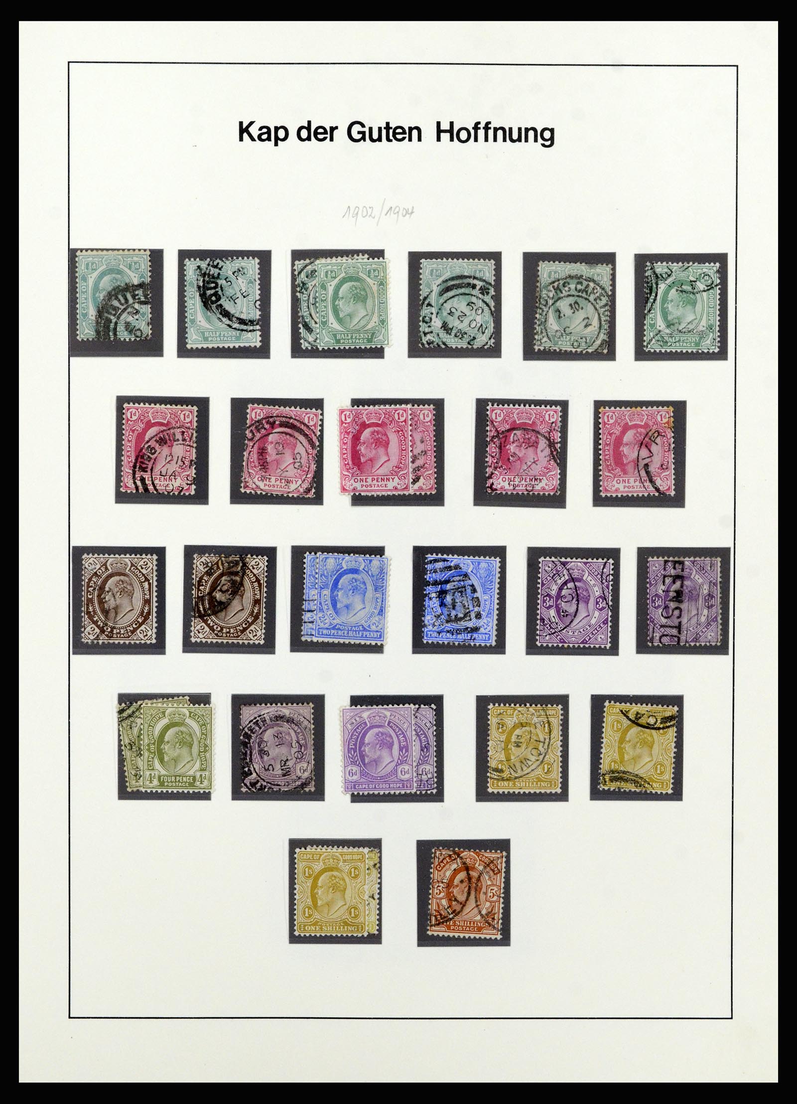 37135 020 - Postzegelverzameling 37135 Zuid Afrikaanse Staten 1853-1909.