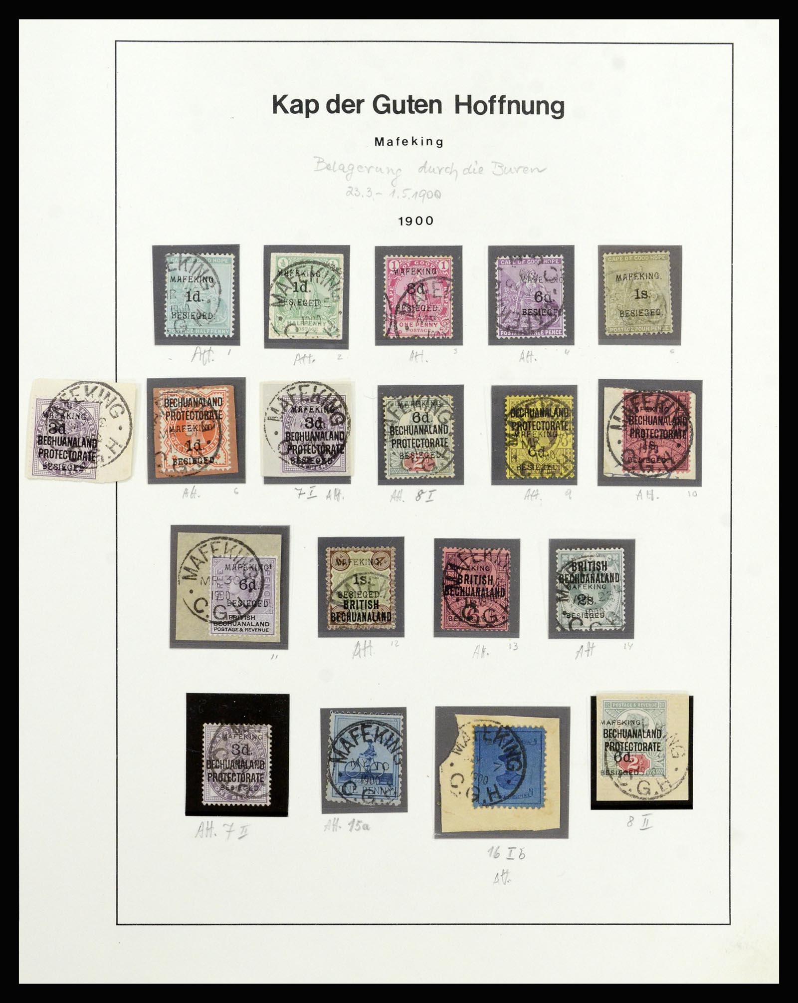 37135 038 - Postzegelverzameling 37135 Zuid Afrikaanse Staten 1853-1909.