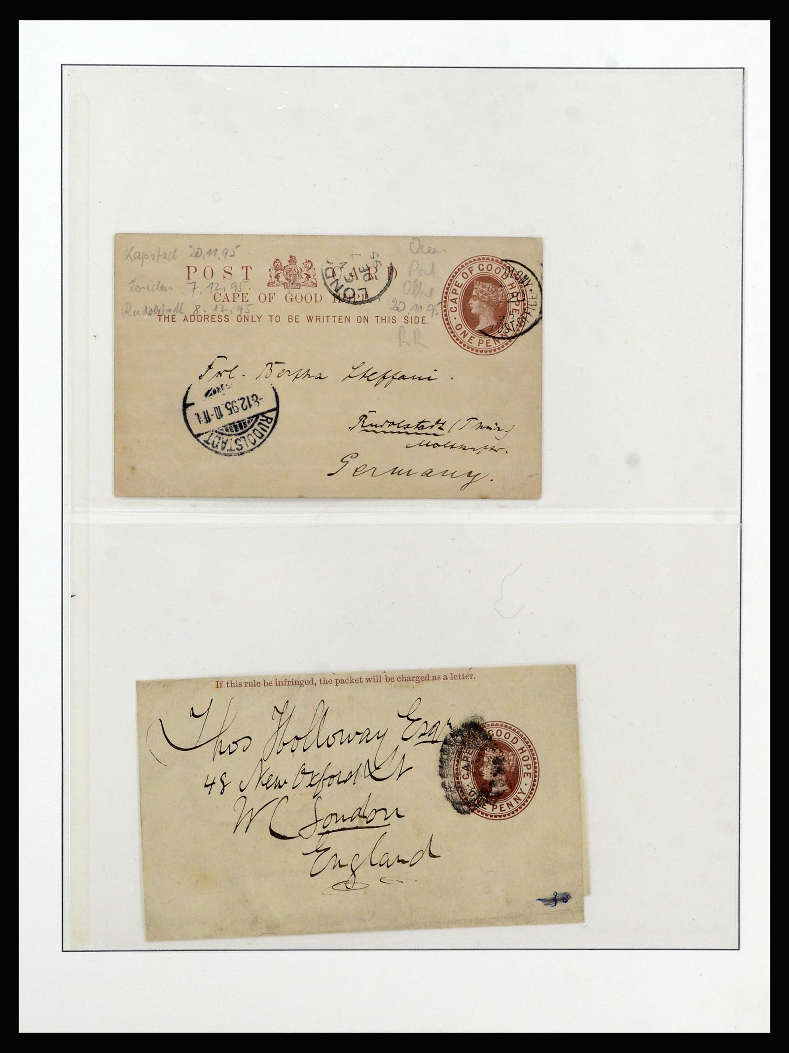 37135 041 - Postzegelverzameling 37135 Zuid Afrikaanse Staten 1853-1909.