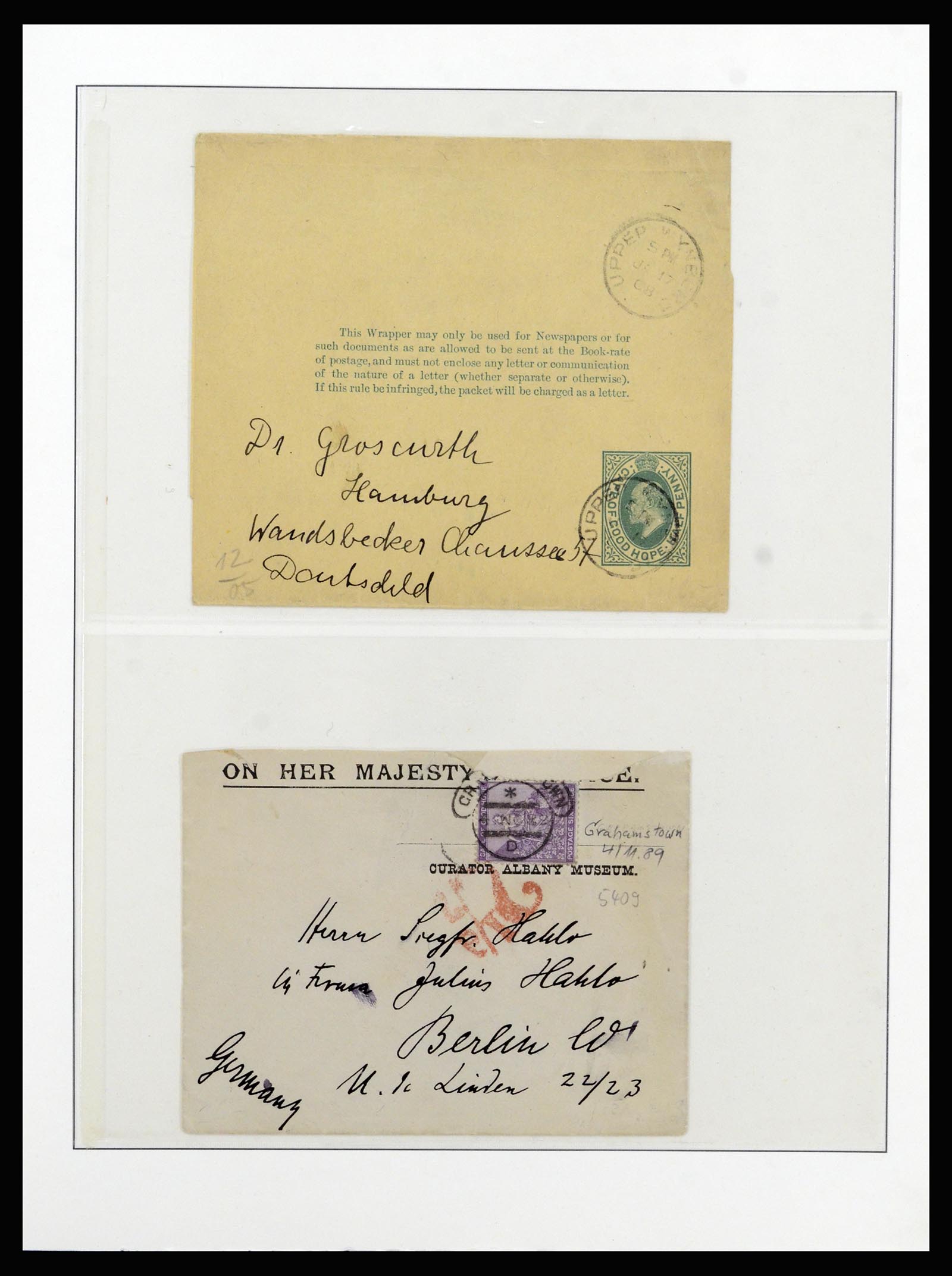37135 042 - Postzegelverzameling 37135 Zuid Afrikaanse Staten 1853-1909.