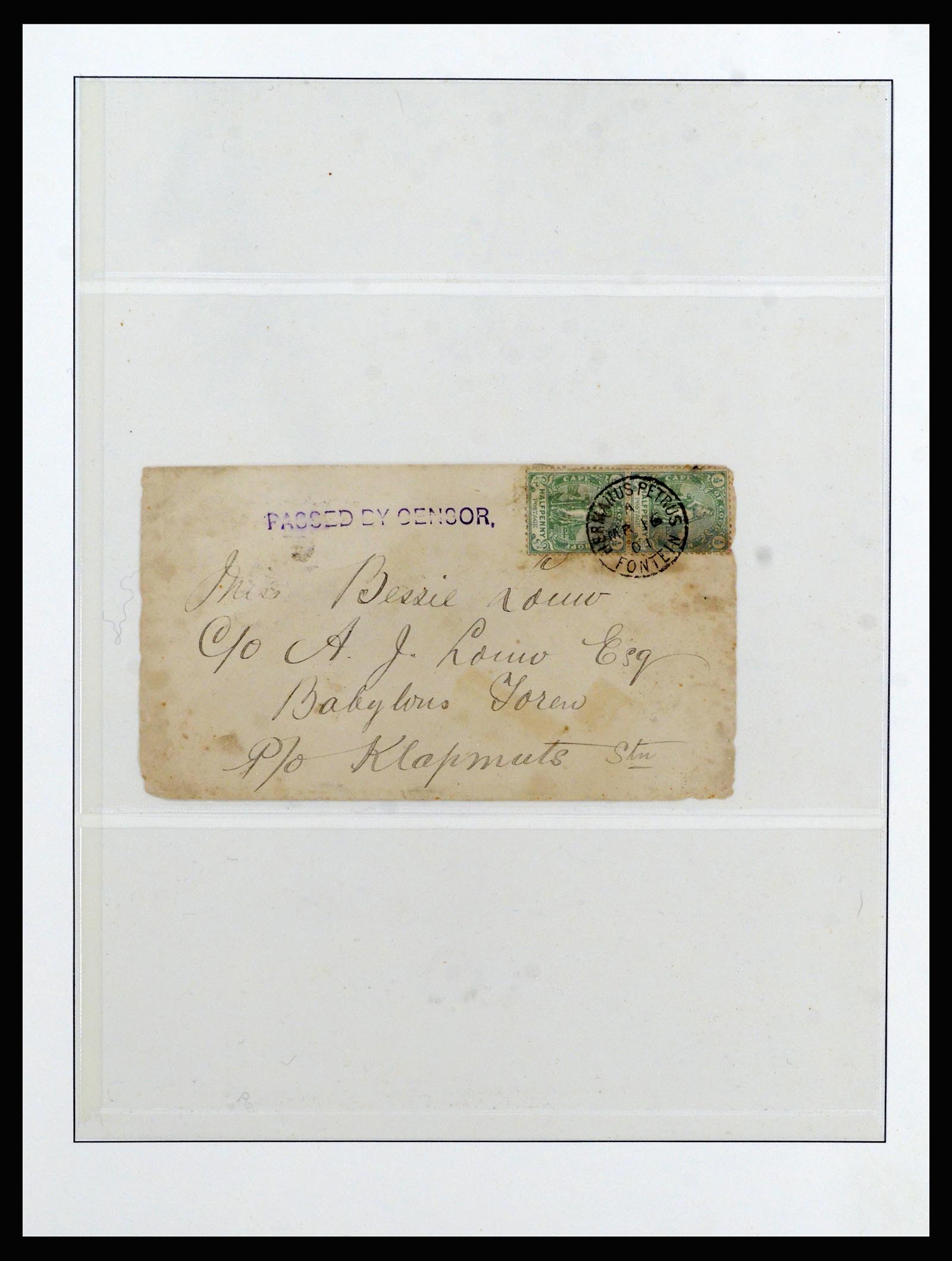 37135 044 - Postzegelverzameling 37135 Zuid Afrikaanse Staten 1853-1909.