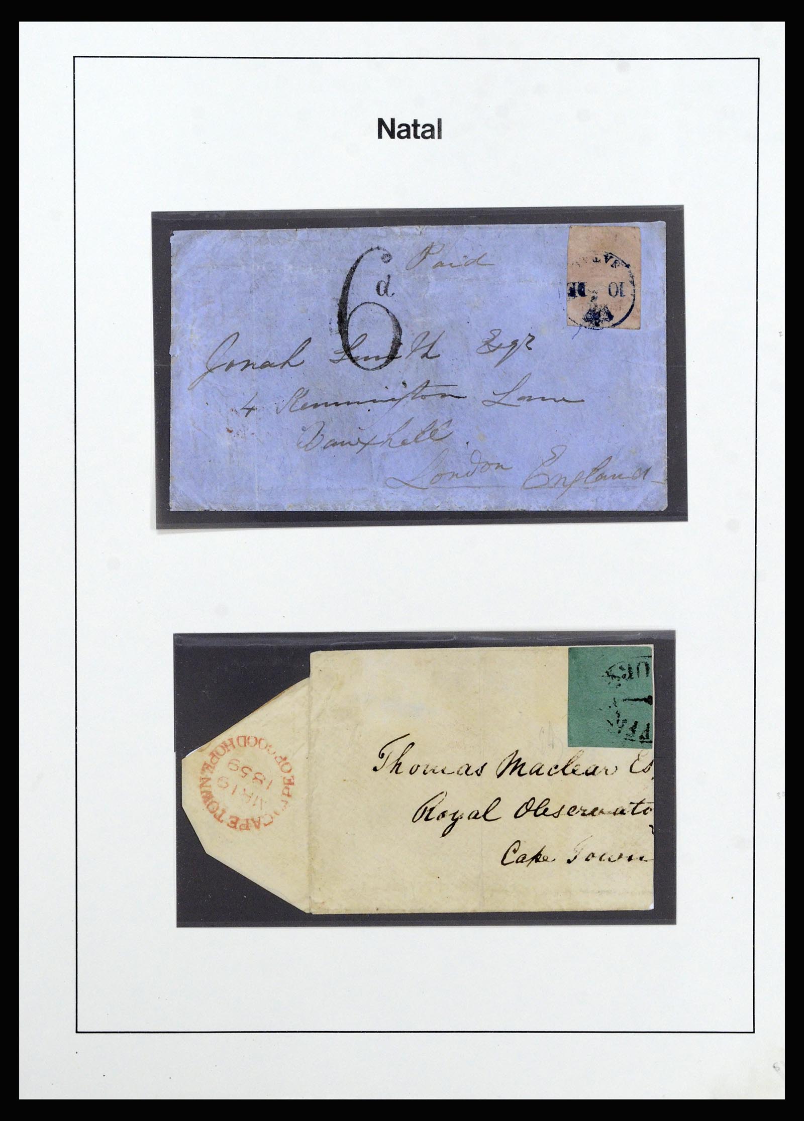 37135 047 - Postzegelverzameling 37135 Zuid Afrikaanse Staten 1853-1909.