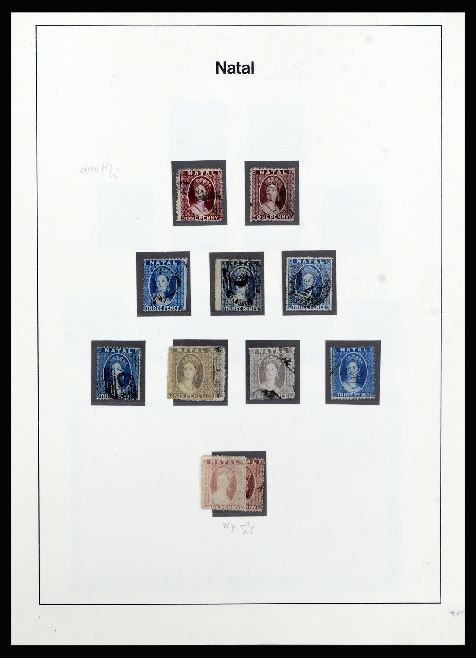 37135 050 - Postzegelverzameling 37135 Zuid Afrikaanse Staten 1853-1909.