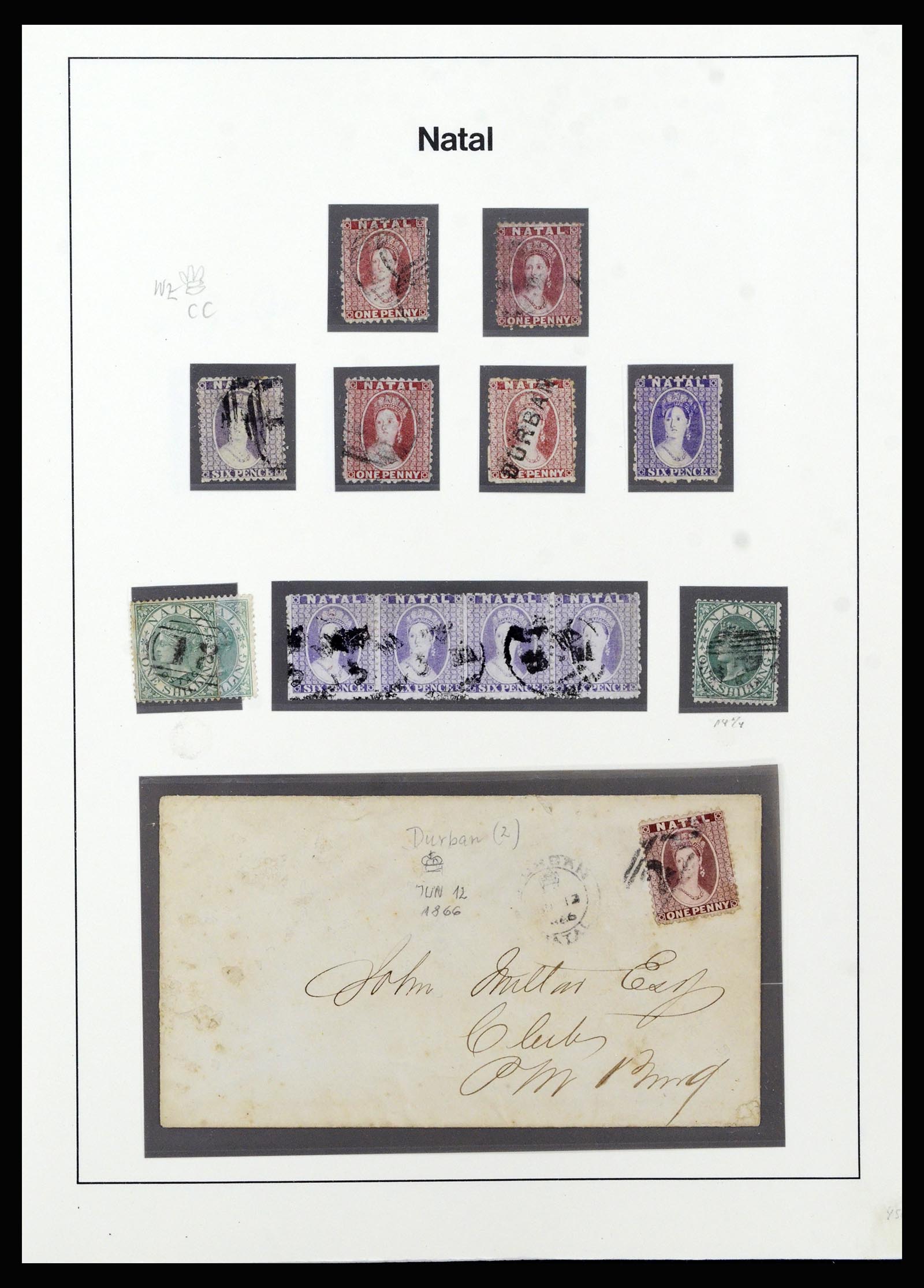 37135 051 - Postzegelverzameling 37135 Zuid Afrikaanse Staten 1853-1909.