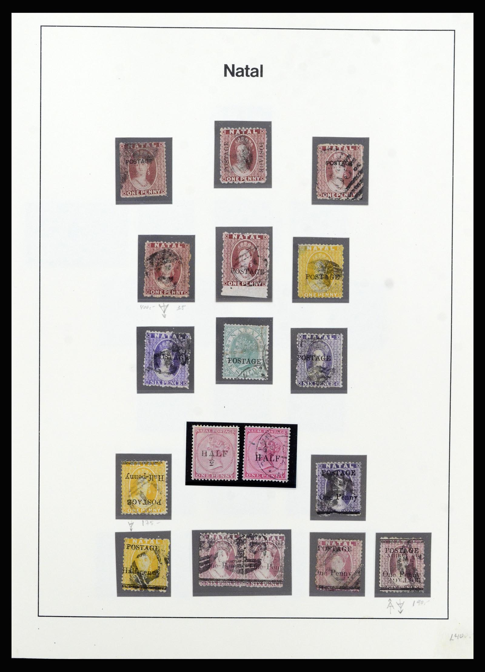 37135 055 - Postzegelverzameling 37135 Zuid Afrikaanse Staten 1853-1909.