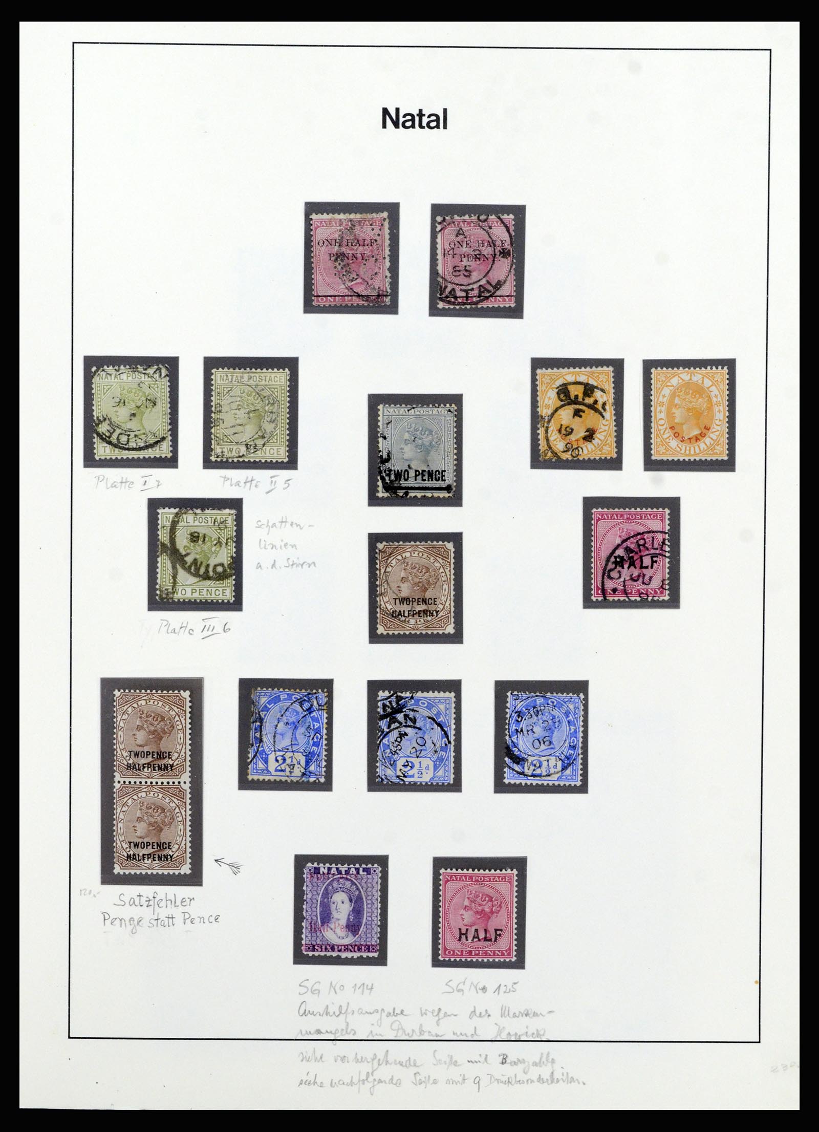 37135 057 - Postzegelverzameling 37135 Zuid Afrikaanse Staten 1853-1909.