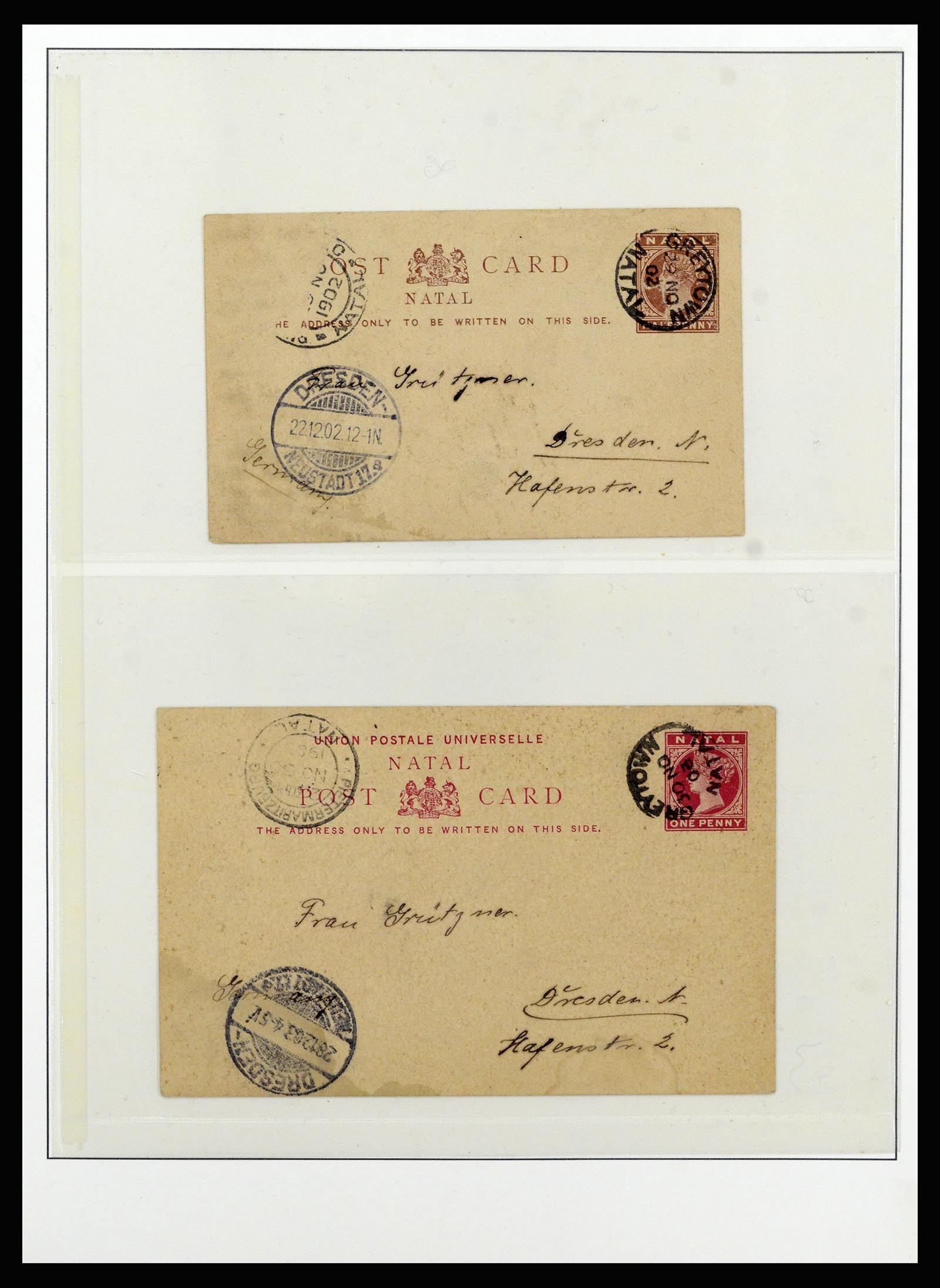 37135 059 - Postzegelverzameling 37135 Zuid Afrikaanse Staten 1853-1909.
