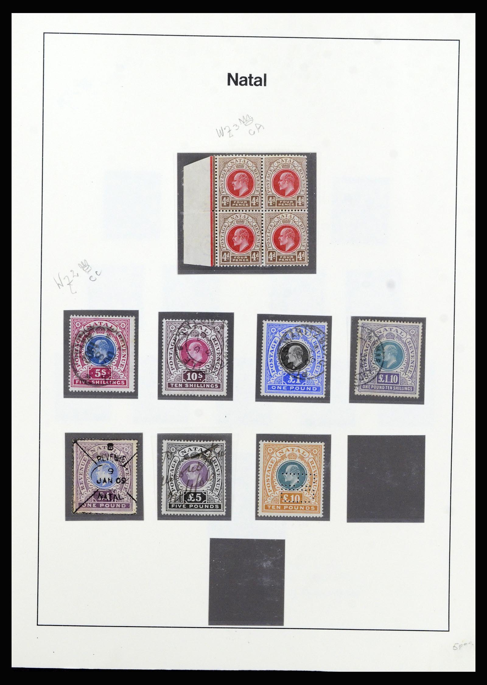 37135 062 - Postzegelverzameling 37135 Zuid Afrikaanse Staten 1853-1909.
