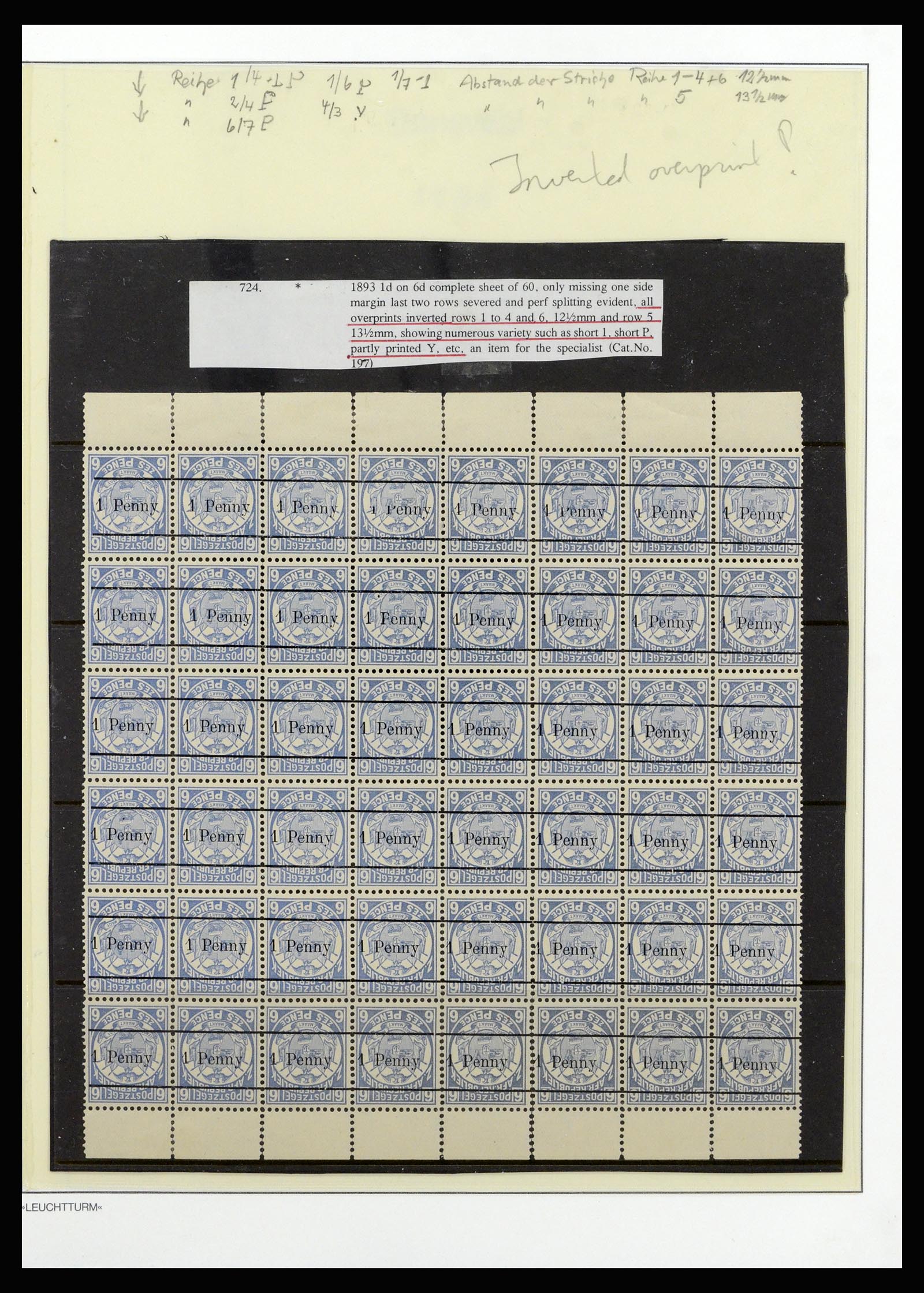 37135 073 - Stamp collection 37135 South African States 1853-1909.