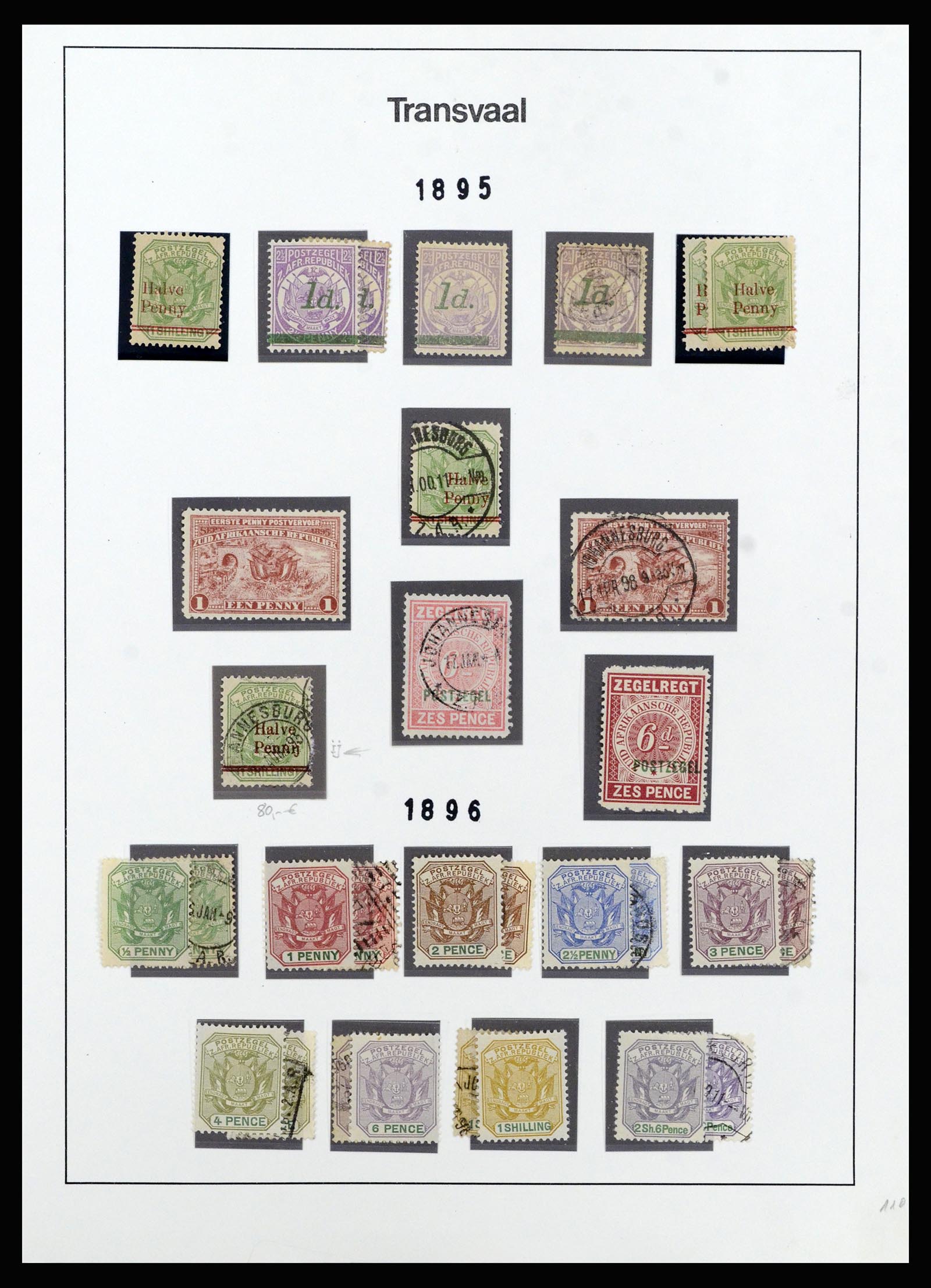 37135 075 - Stamp collection 37135 South African States 1853-1909.