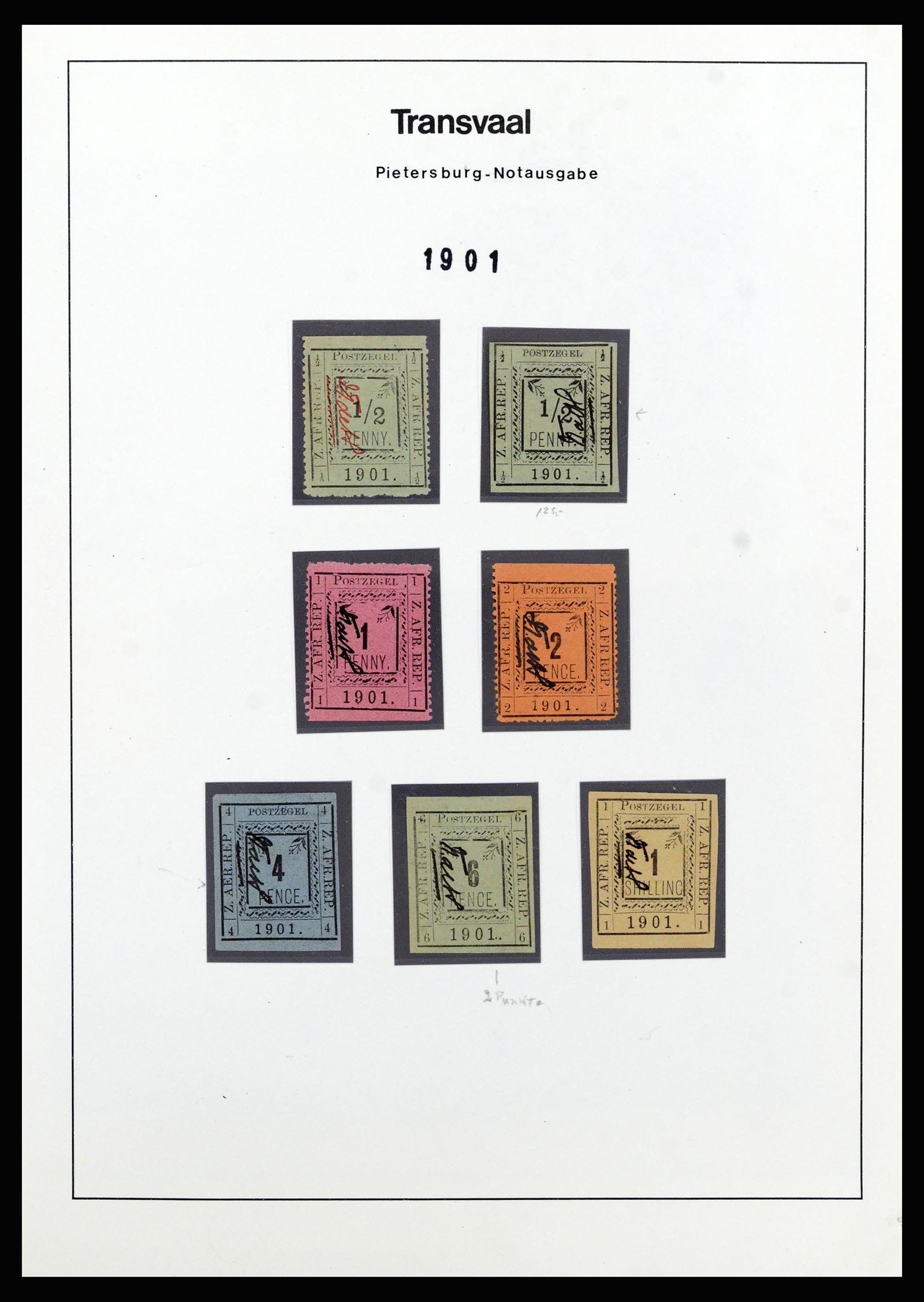 37135 076 - Postzegelverzameling 37135 Zuid Afrikaanse Staten 1853-1909.