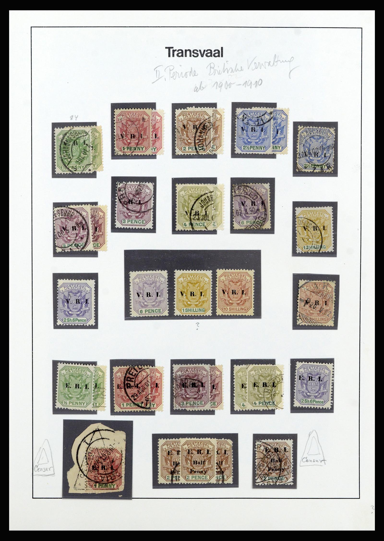 37135 078 - Postzegelverzameling 37135 Zuid Afrikaanse Staten 1853-1909.