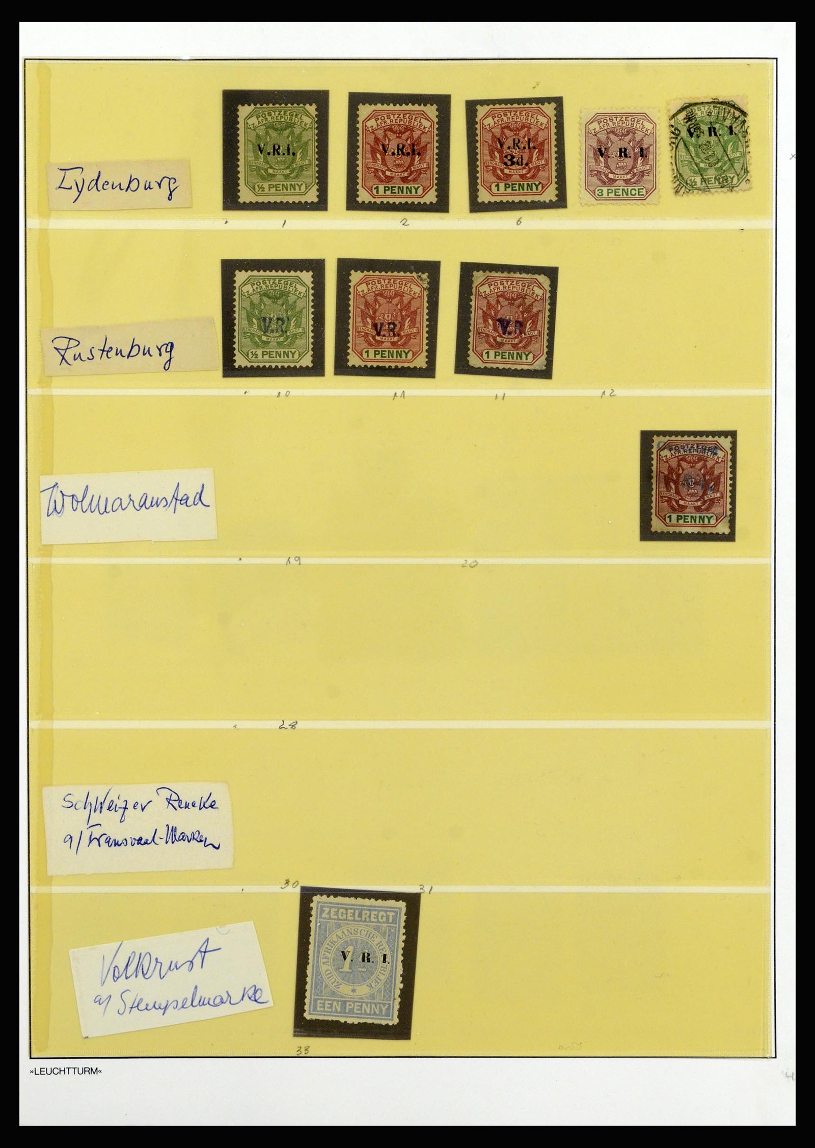 37135 086 - Postzegelverzameling 37135 Zuid Afrikaanse Staten 1853-1909.
