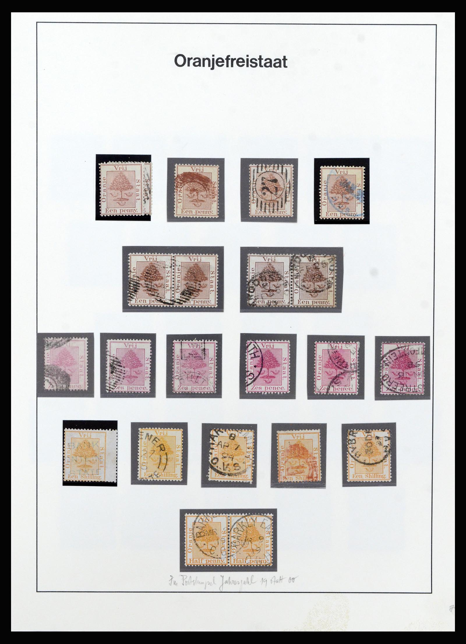 37135 088 - Postzegelverzameling 37135 Zuid Afrikaanse Staten 1853-1909.
