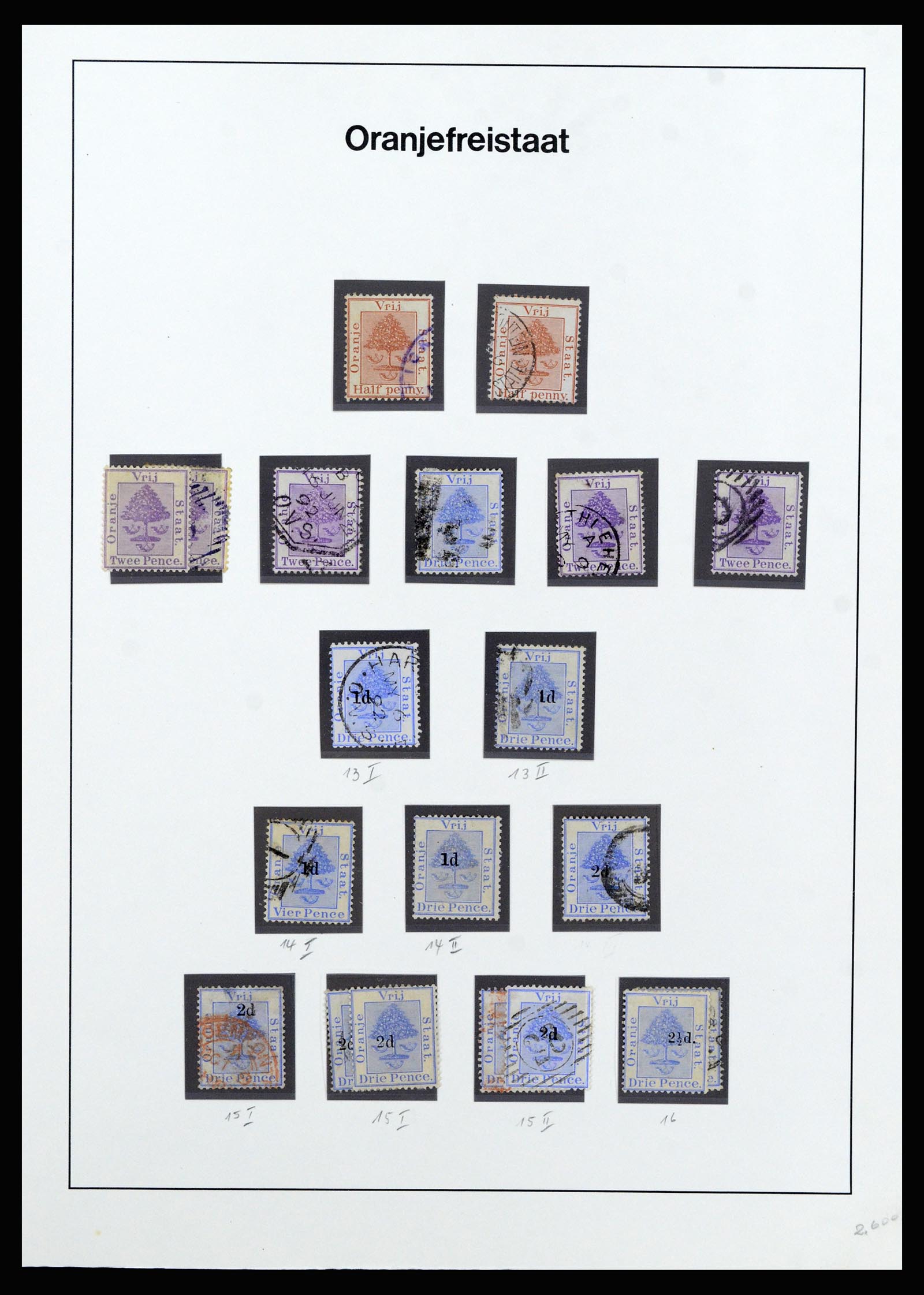 37135 090 - Postzegelverzameling 37135 Zuid Afrikaanse Staten 1853-1909.