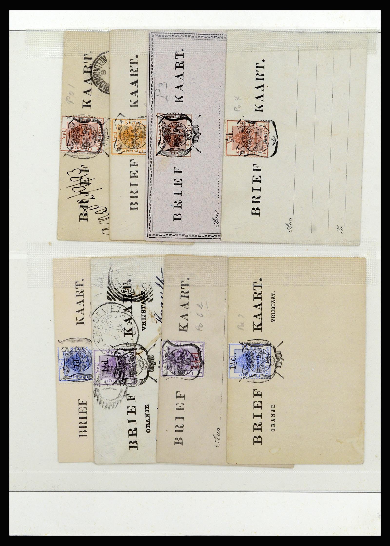 37135 093 - Stamp collection 37135 South African States 1853-1909.
