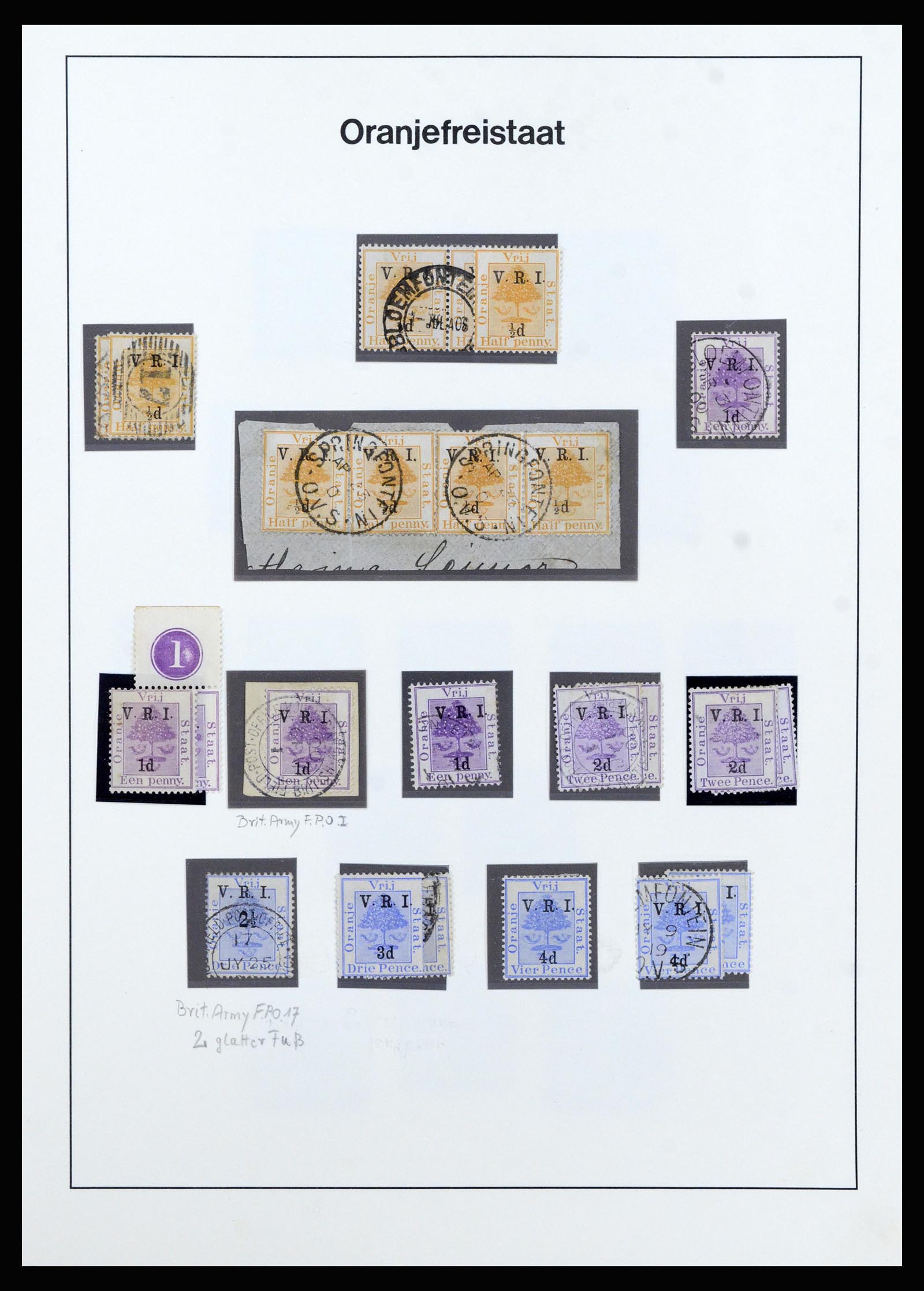 37135 097 - Postzegelverzameling 37135 Zuid Afrikaanse Staten 1853-1909.