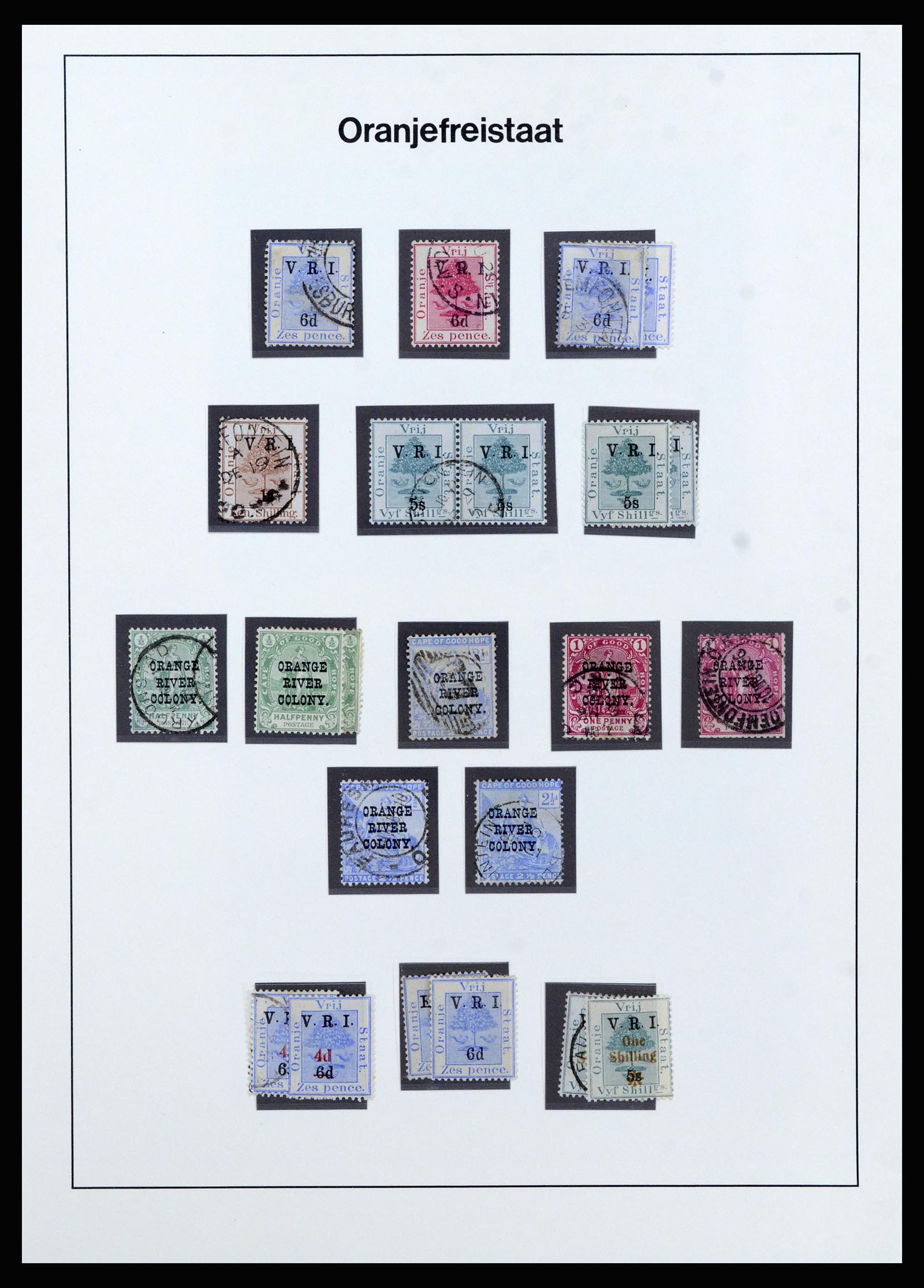 37135 098 - Postzegelverzameling 37135 Zuid Afrikaanse Staten 1853-1909.