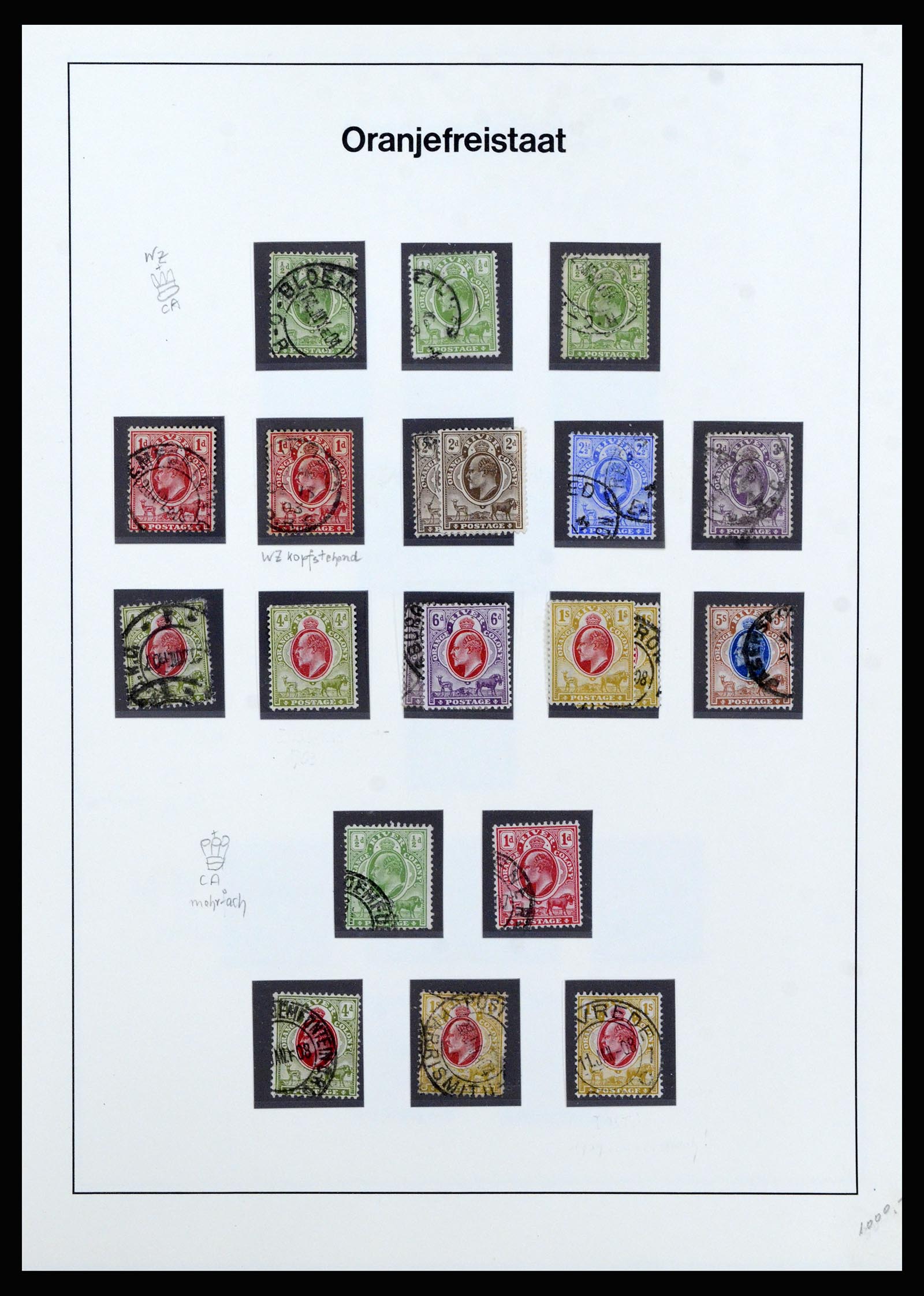 37135 100 - Postzegelverzameling 37135 Zuid Afrikaanse Staten 1853-1909.