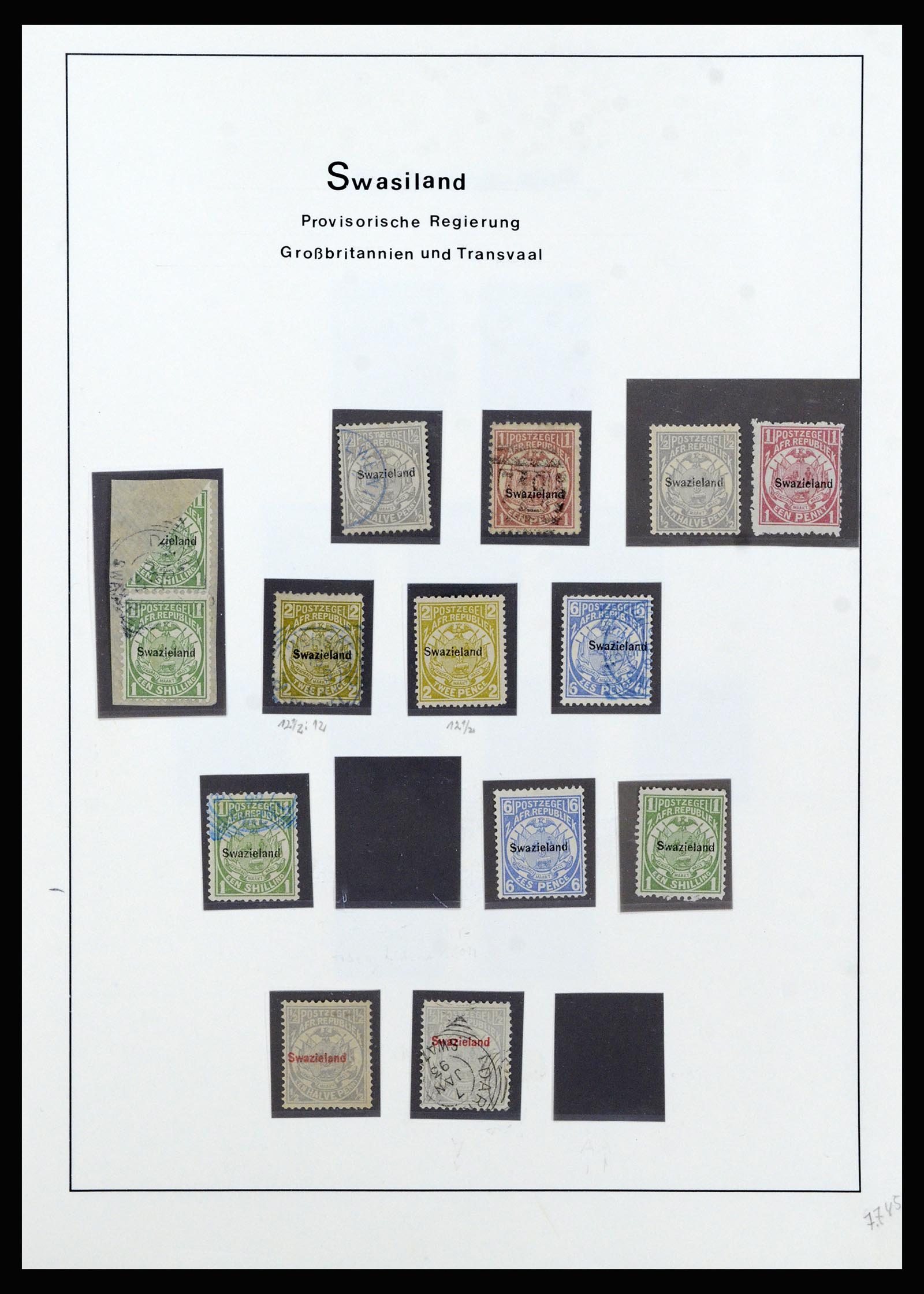 37135 103 - Postzegelverzameling 37135 Zuid Afrikaanse Staten 1853-1909.