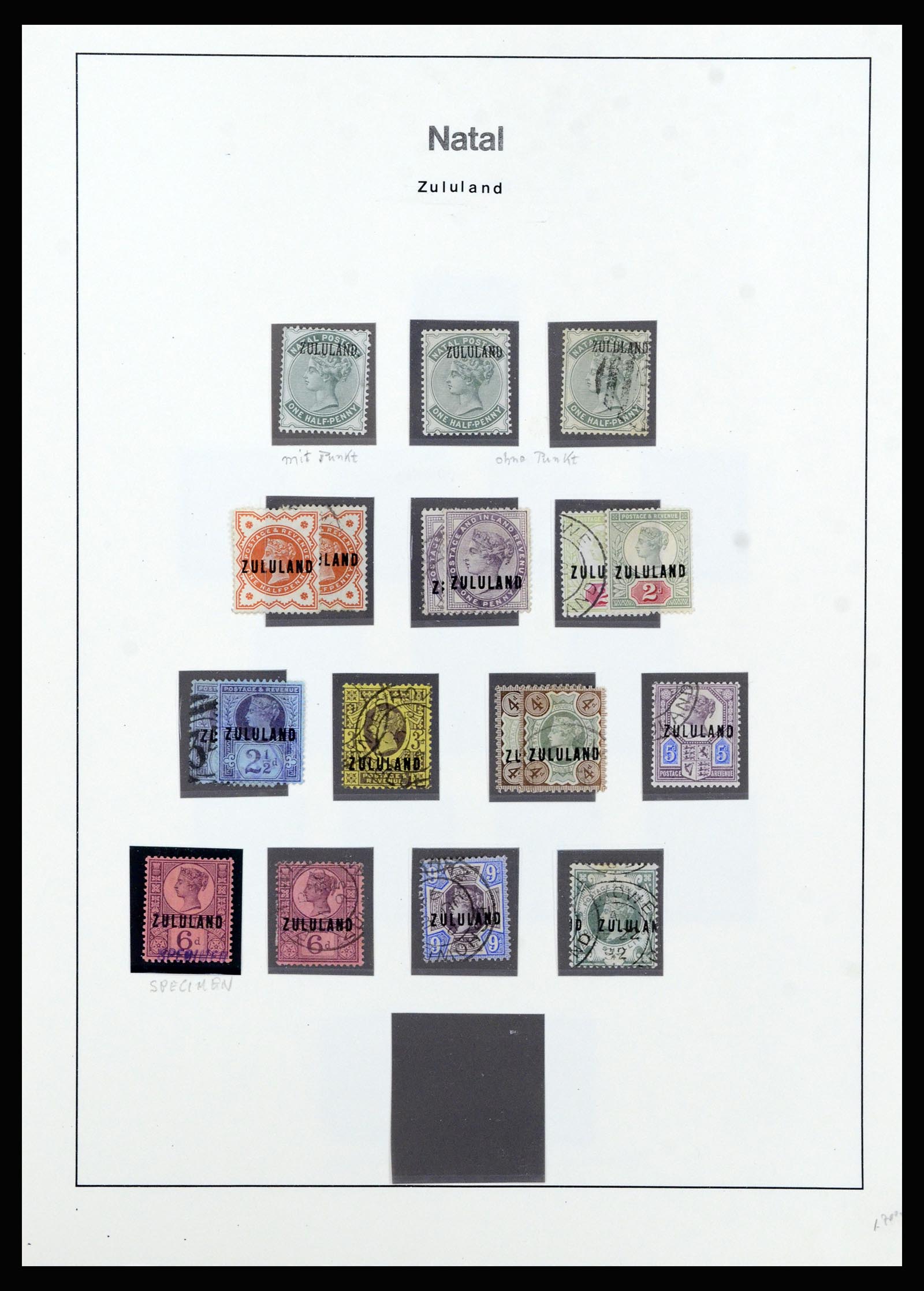 37135 107 - Postzegelverzameling 37135 Zuid Afrikaanse Staten 1853-1909.