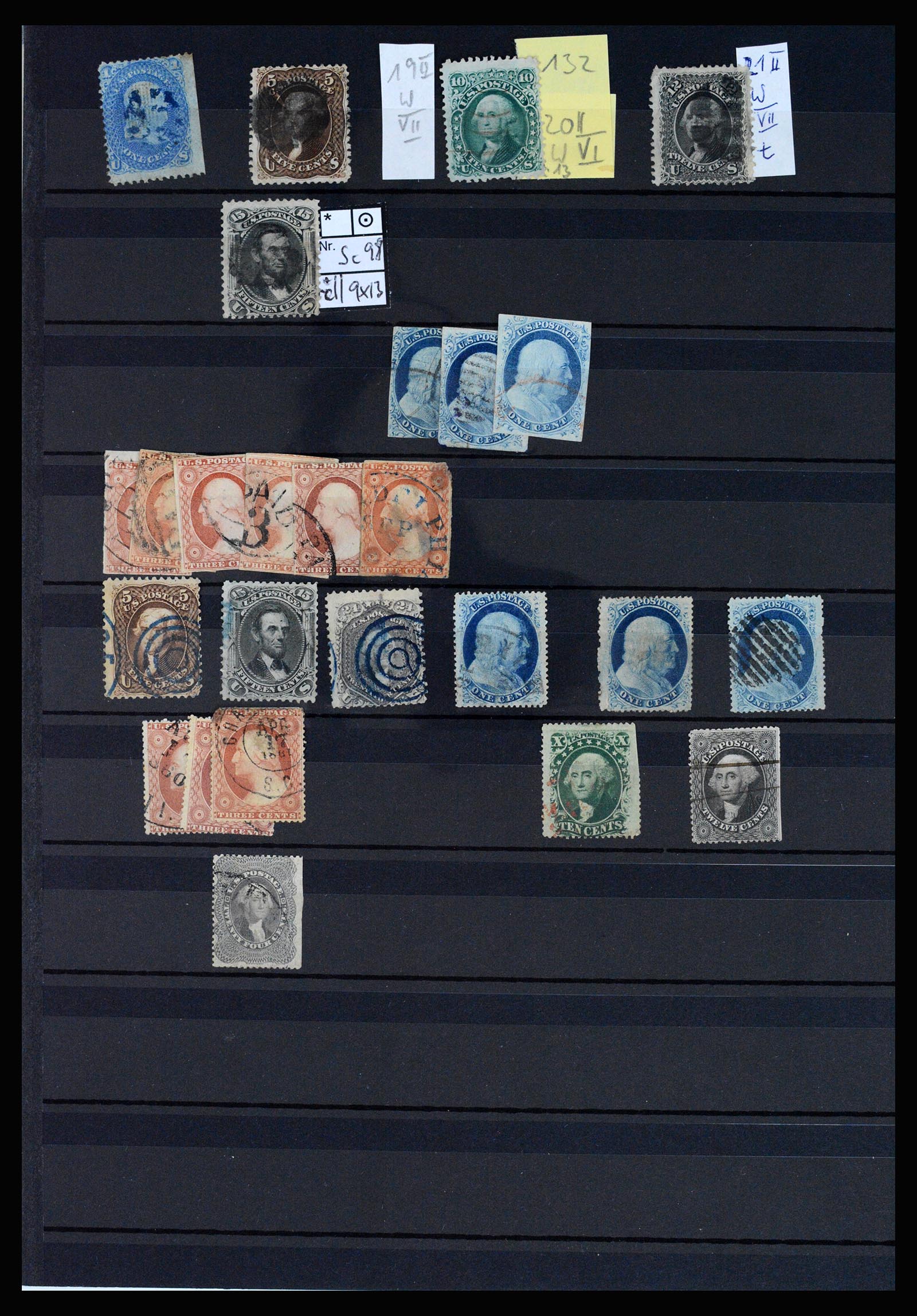 37136 014 - Postzegelverzameling 37136 USA 1847-1960.