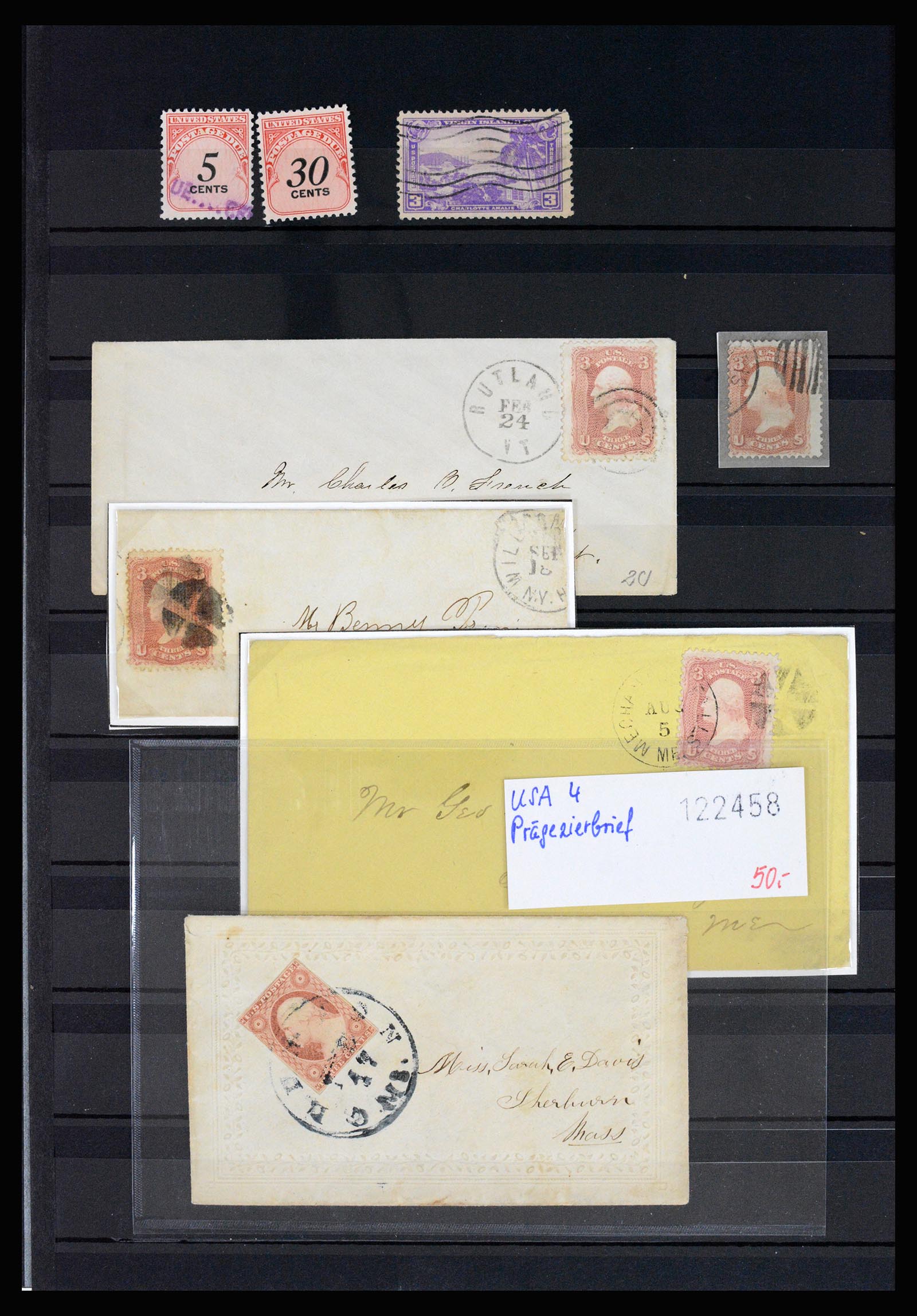 37136 022 - Postzegelverzameling 37136 USA 1847-1960.