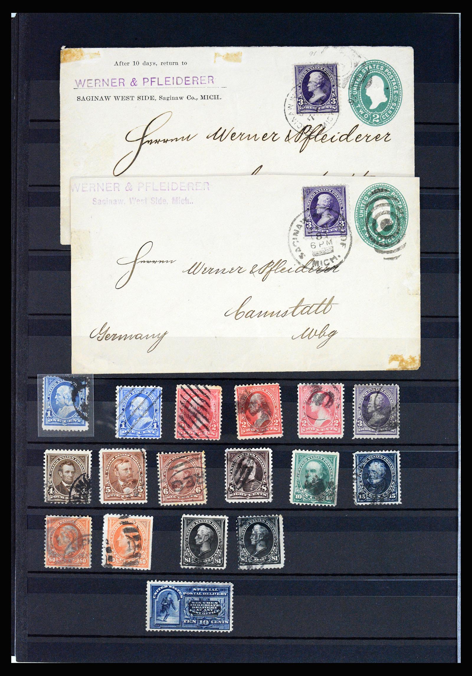 37136 033 - Postzegelverzameling 37136 USA 1847-1960.