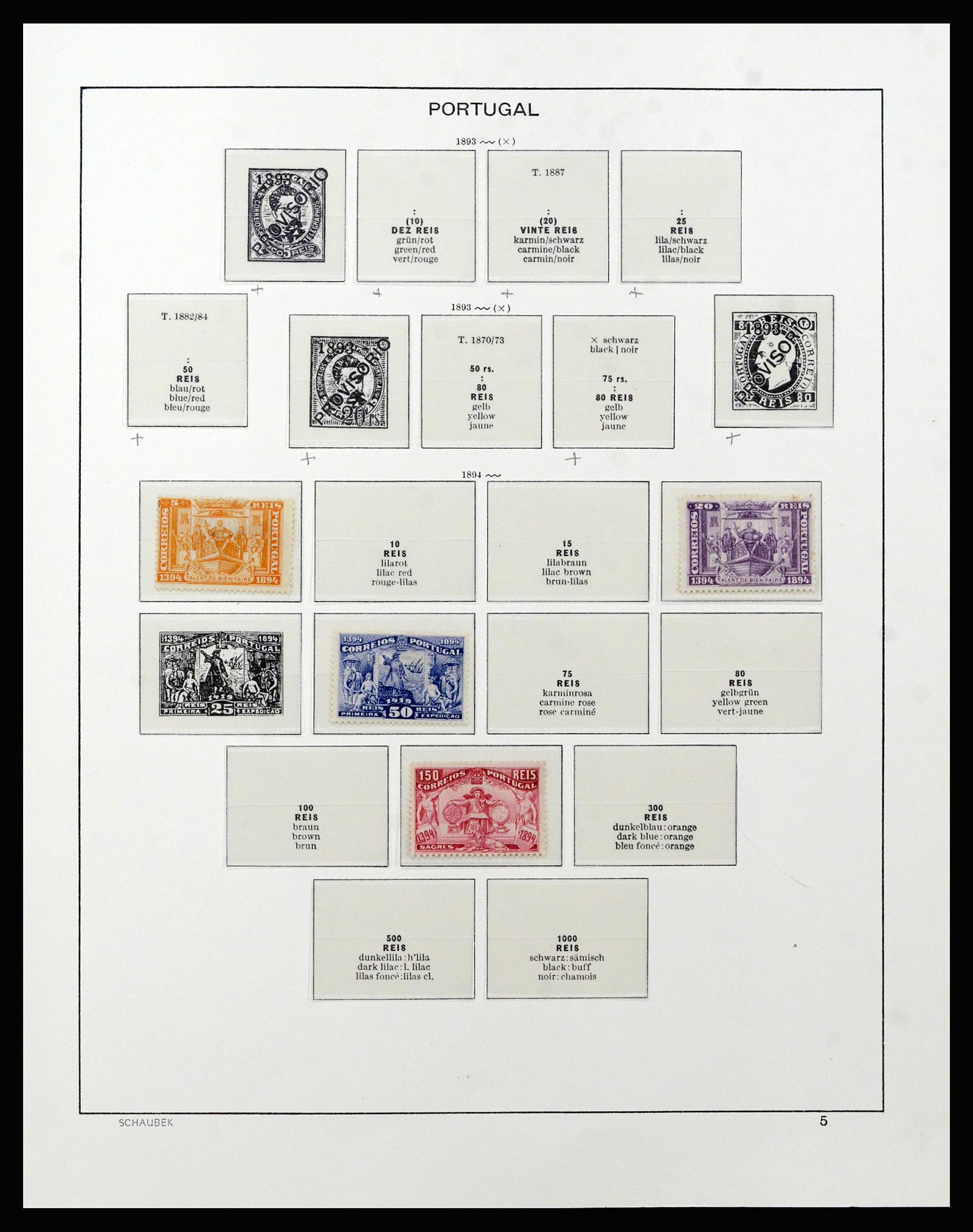 37137 001 - Postzegelverzameling 37137 Portugal 1894-1944.