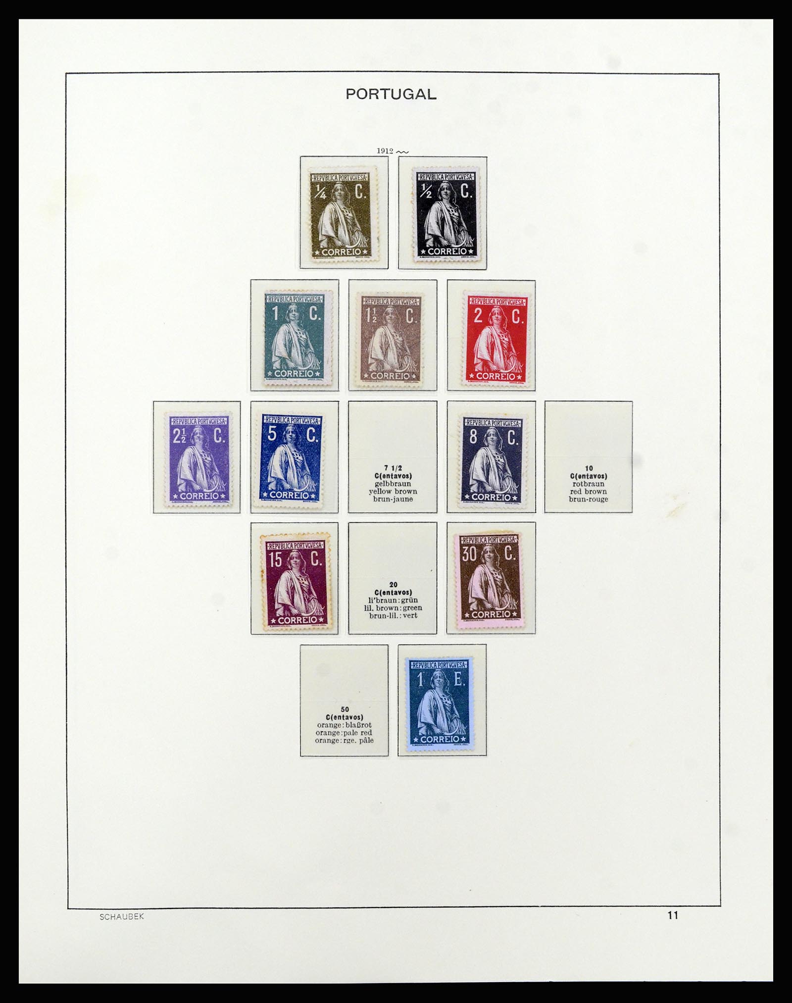 37137 014 - Postzegelverzameling 37137 Portugal 1894-1944.