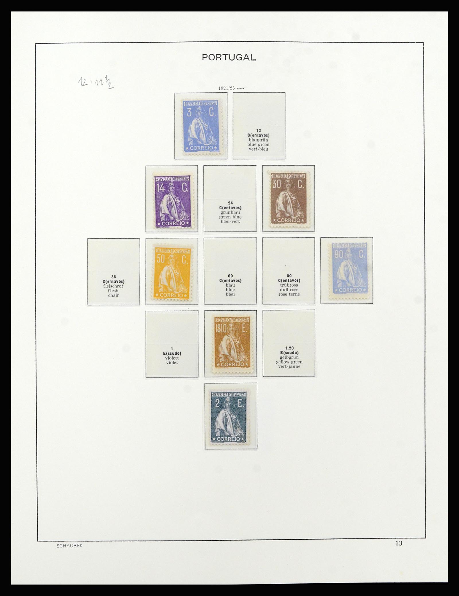 37137 020 - Postzegelverzameling 37137 Portugal 1894-1944.