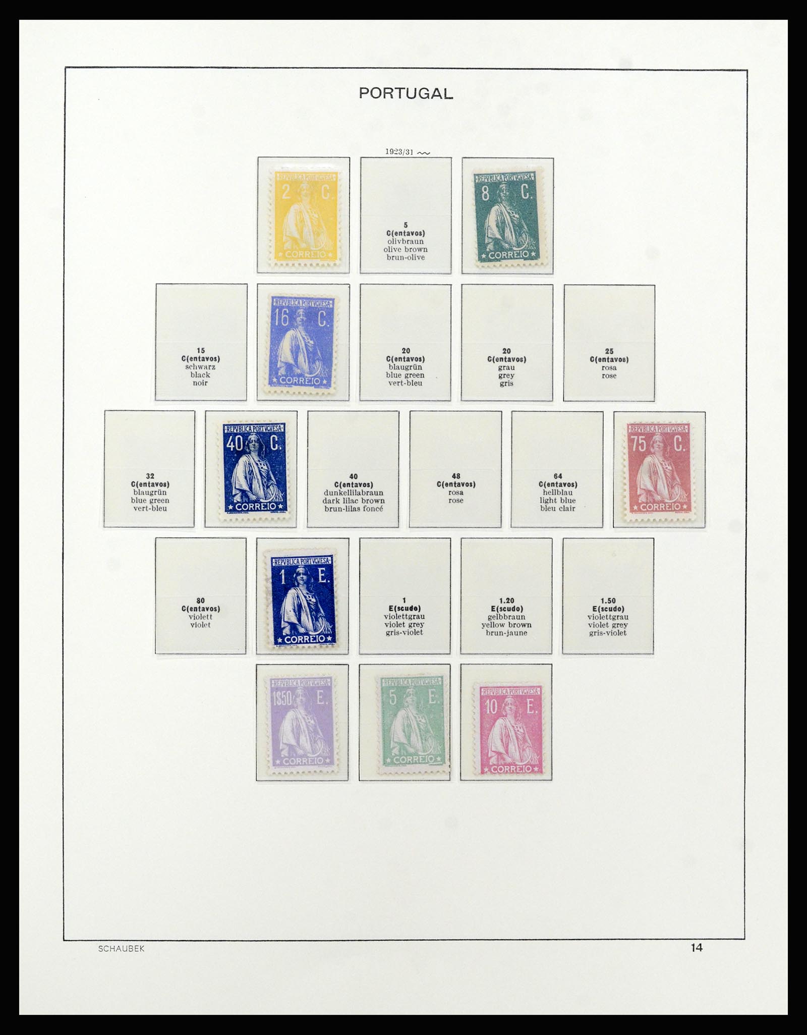 37137 022 - Postzegelverzameling 37137 Portugal 1894-1944.