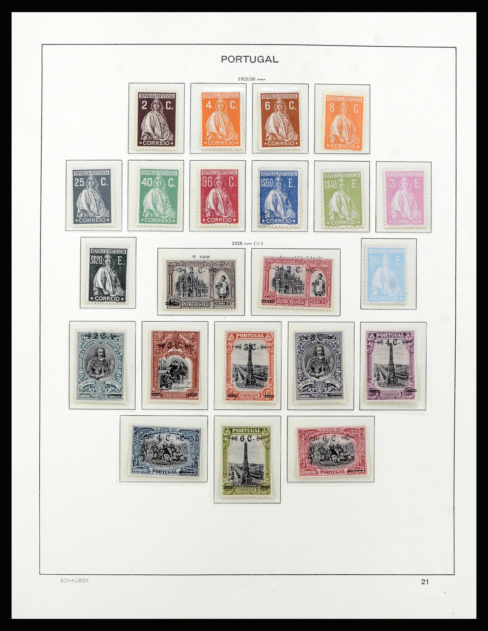 37137 036 - Postzegelverzameling 37137 Portugal 1894-1944.