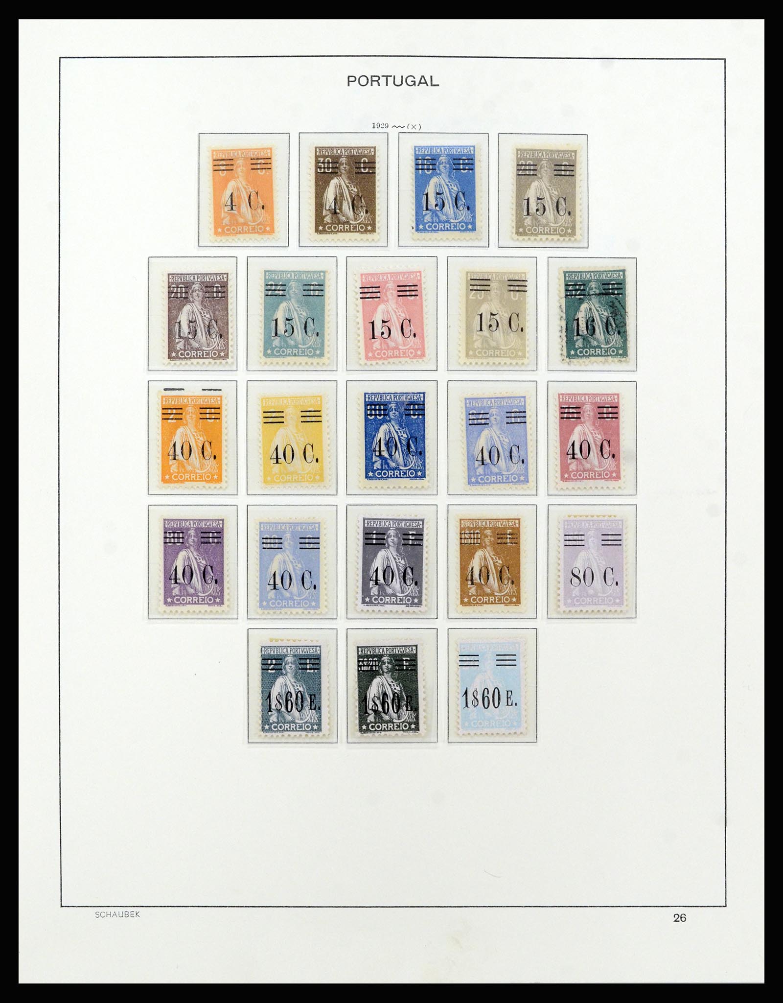 37137 046 - Postzegelverzameling 37137 Portugal 1894-1944.
