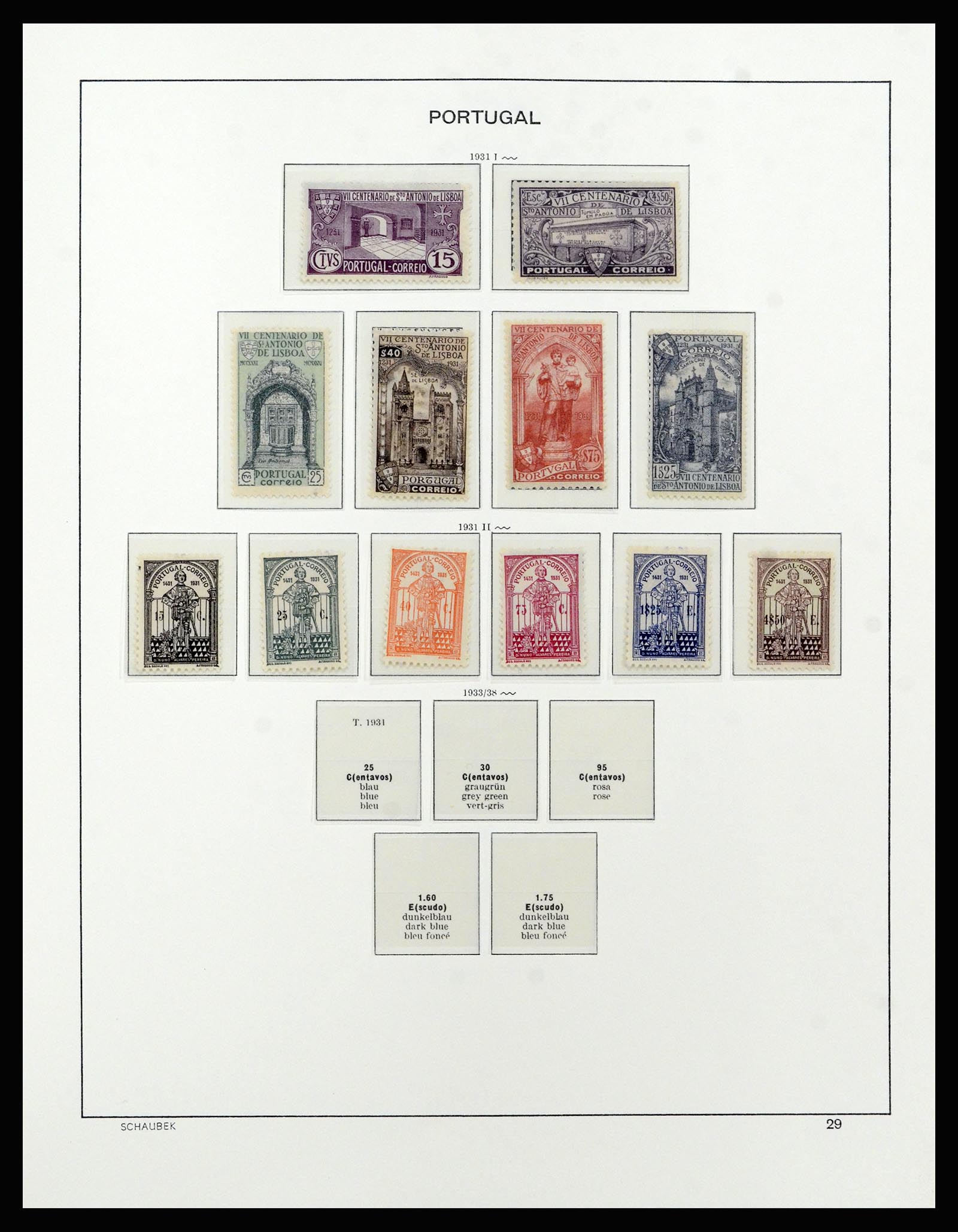37137 053 - Postzegelverzameling 37137 Portugal 1894-1944.
